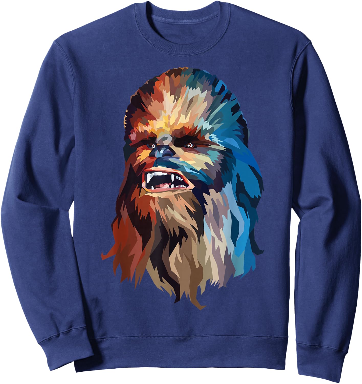 Star Wars Chewbacca Awesome Geometric Style Chewie Portrait Sweatshirt - Sweatshirt | Navy
