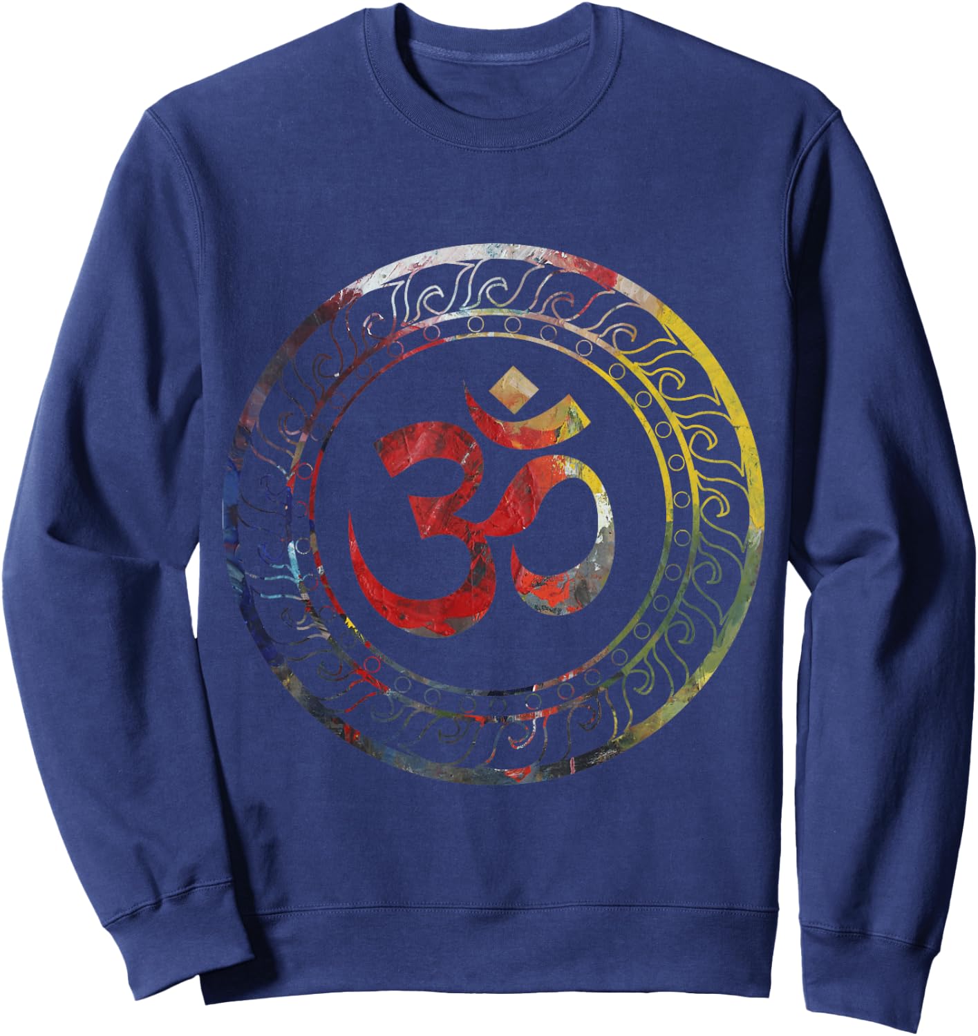 Om Ohm Aum Symbol Spiritual Yoga Gift Sweatshirt - Sweatshirt | Navy