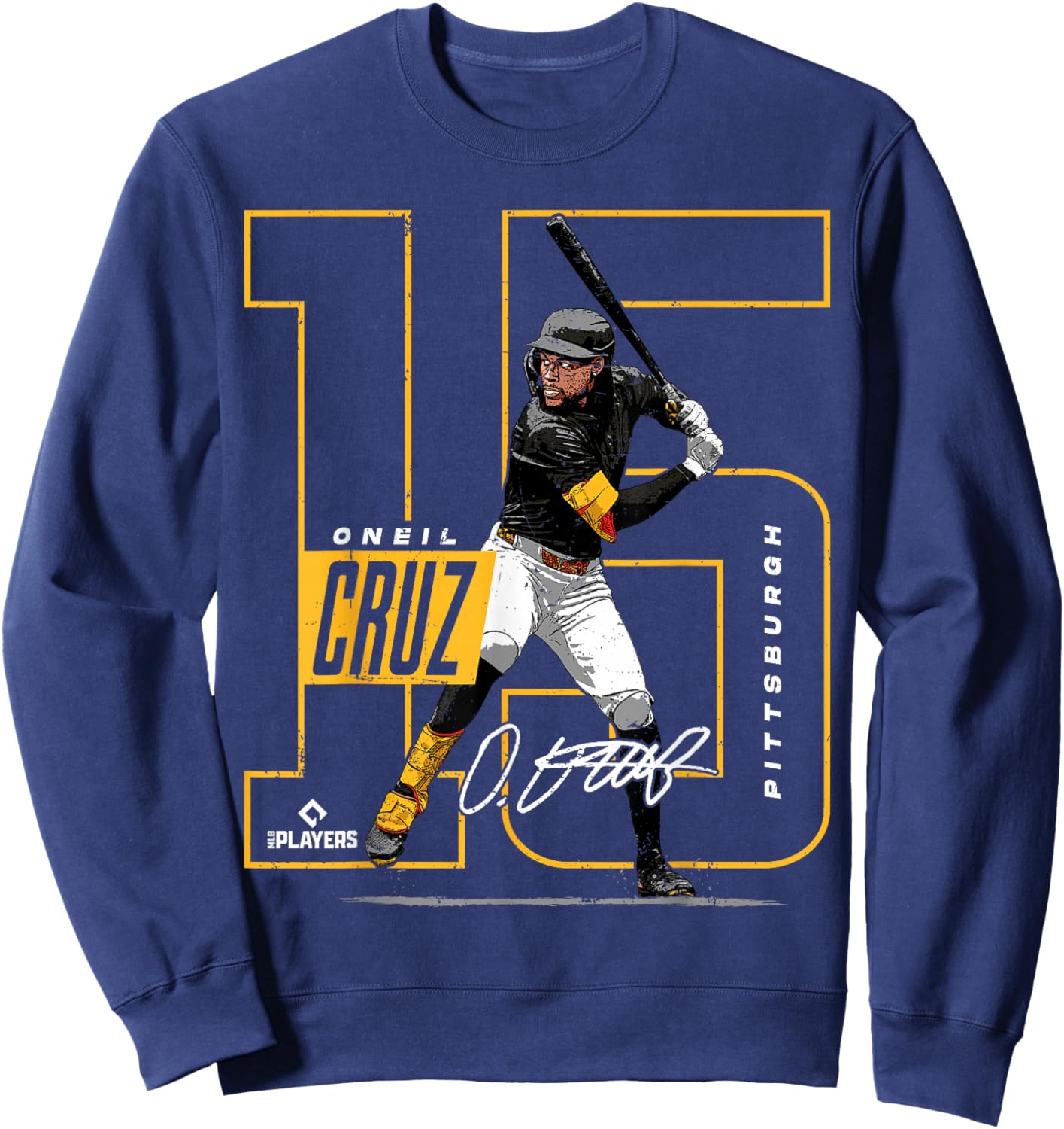 Oneil Cruz | Pittsburgh MLB Baseball Players | MLBOCR202M Sweatshirt - Sweatshirt | Navy