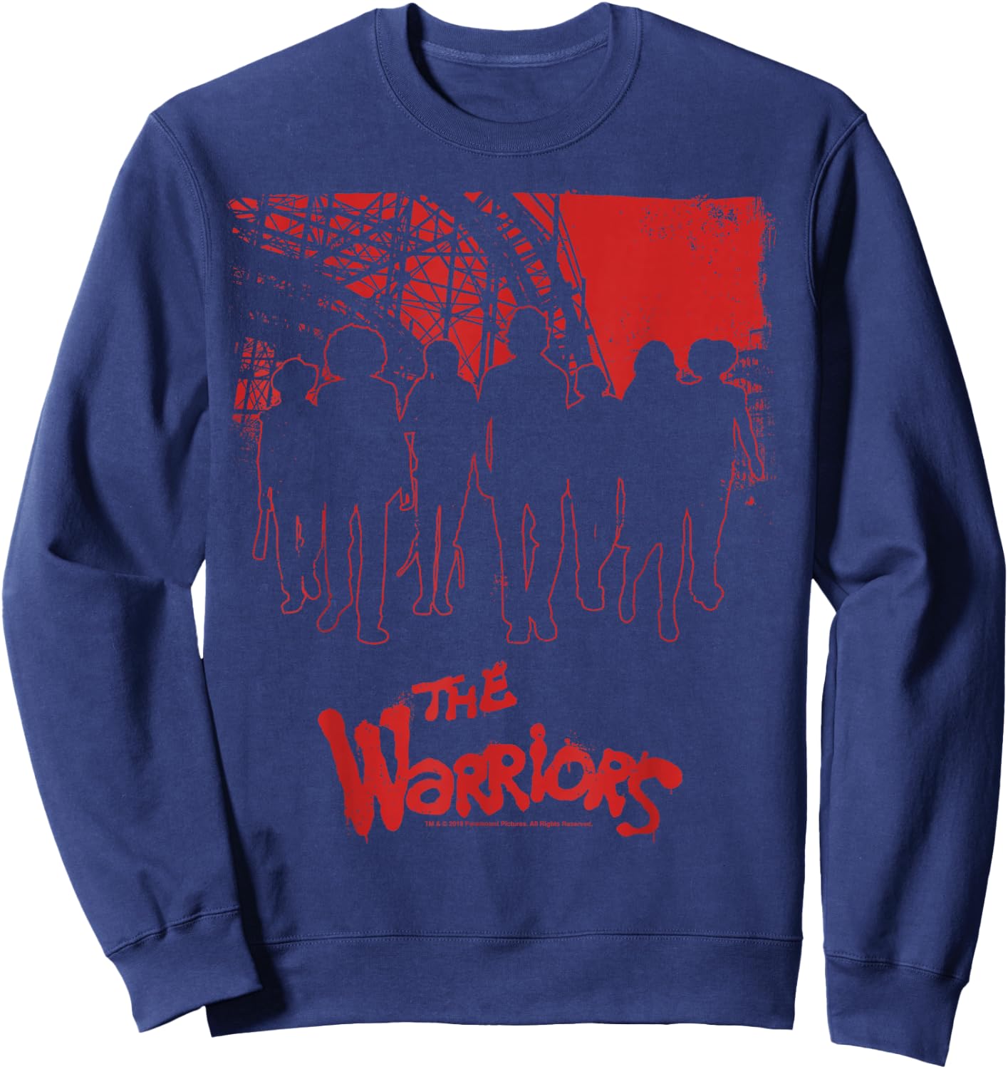 The Warriors Coney Island Group Silhouette Sweatshirt - Sweatshirt | Navy