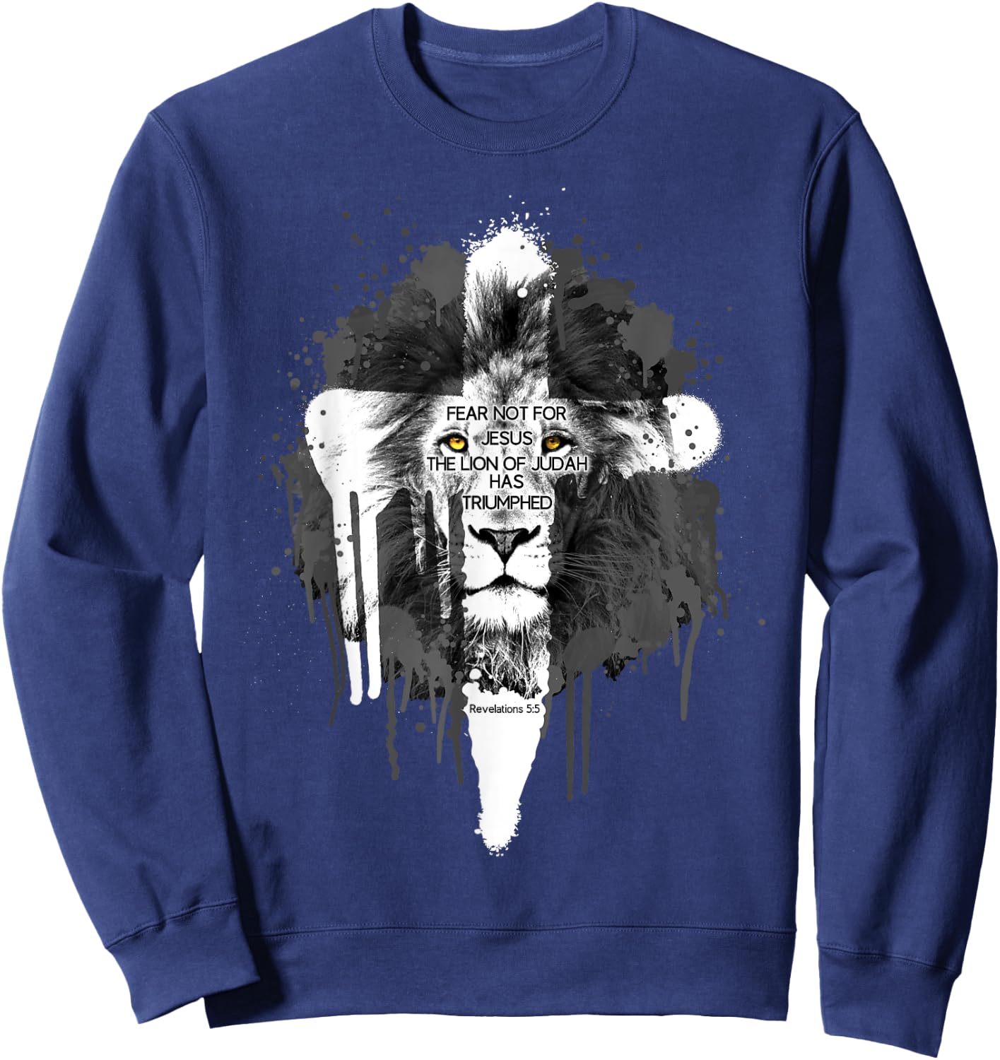 Awesome Christian T Shirts - Scripture T Shirts Gifts Sweatshirt - Sweatshirt | Navy