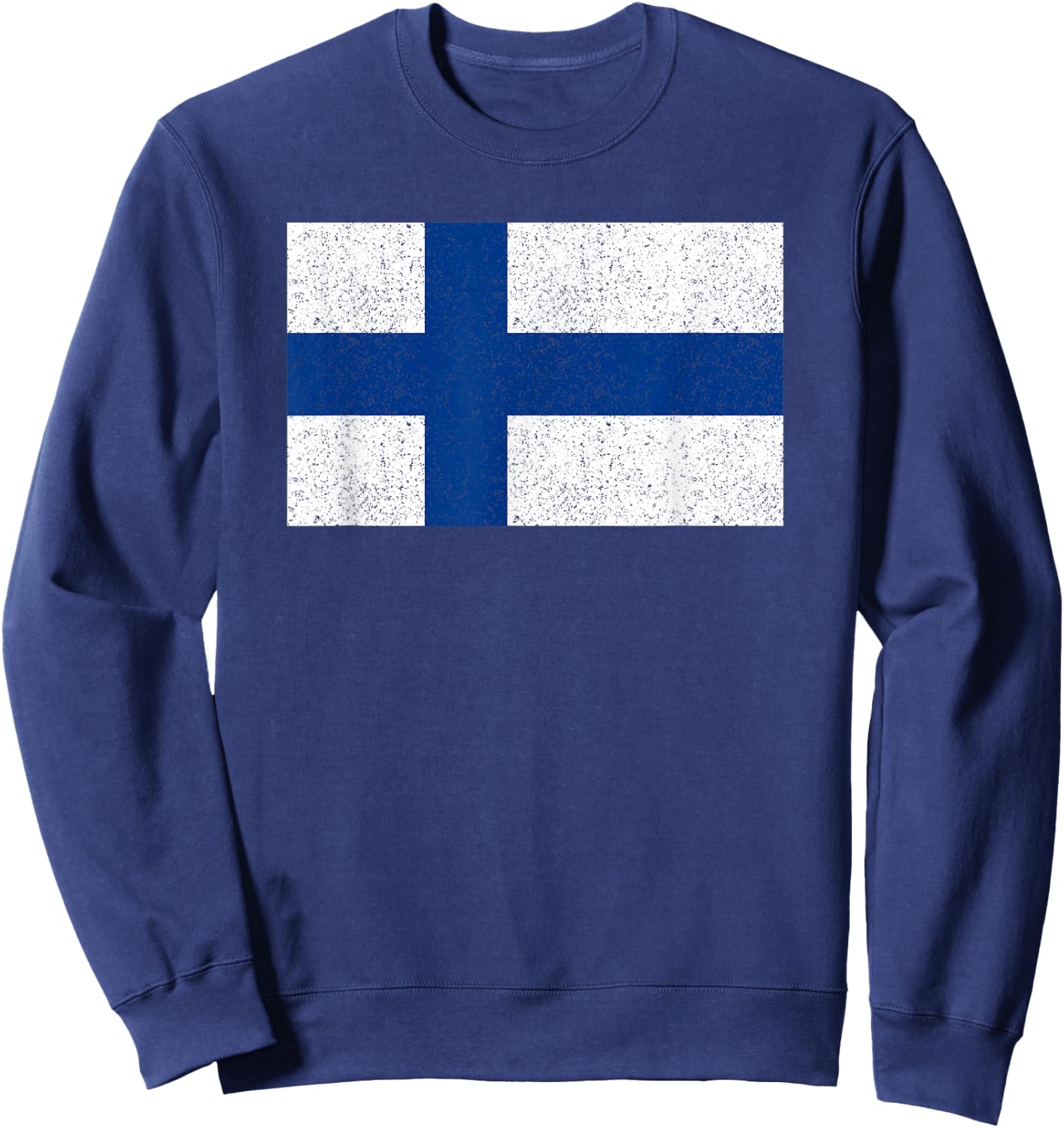 Finland Flag (Finnish Flag) Sweatshirt - Sweatshirt | Navy