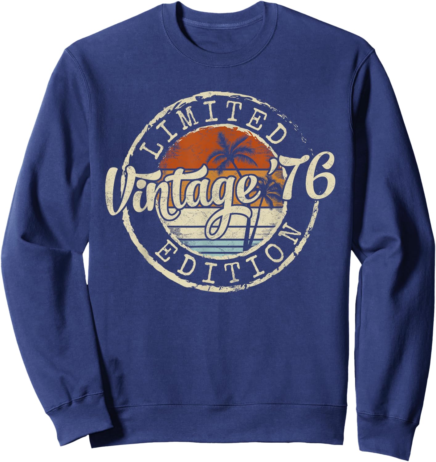 Vintage 1976 49th Birthday Gifts 49 Year Old Women Sweatshirt - Sweatshirt | Navy