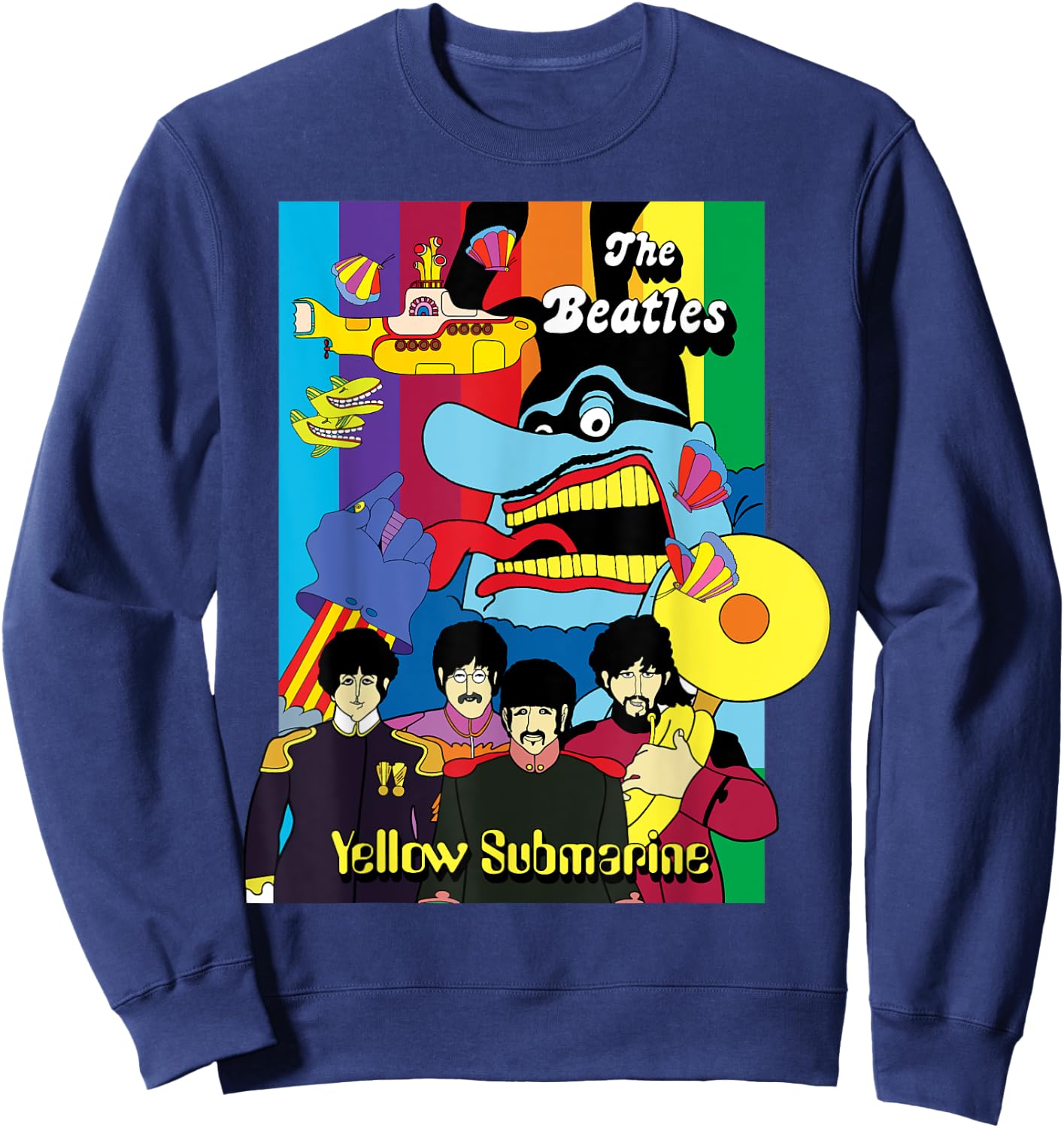 The Beatles - Collage Poster Sweatshirt - Sweatshirt | Navy
