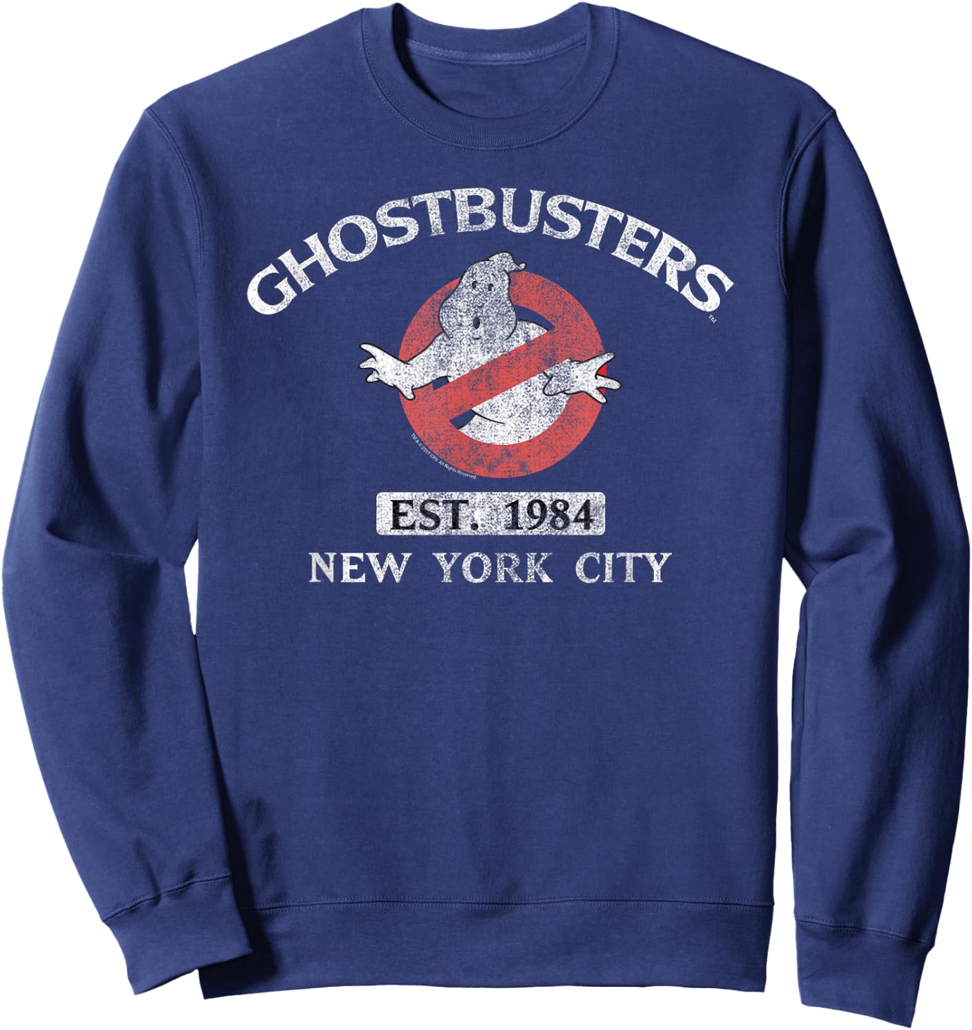 Ghostbusters Est. 1984 New York City Retro Movie Sweatshirt - Sweatshirt | Navy