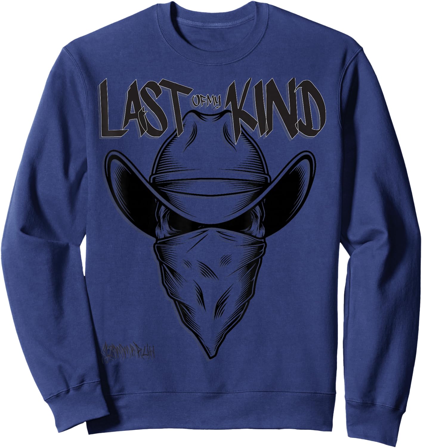 Cowboy Skull Last of my Kind Sweatshirt - Sweatshirt | Navy