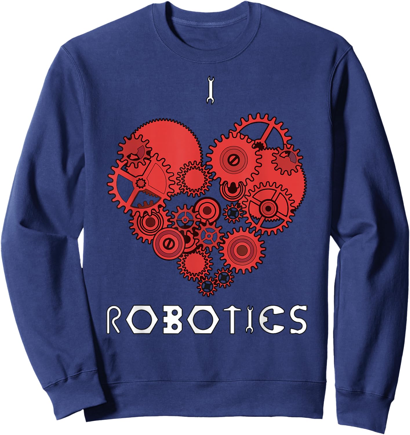 I heart (love) robotics Sweatshirt - Sweatshirt | Navy