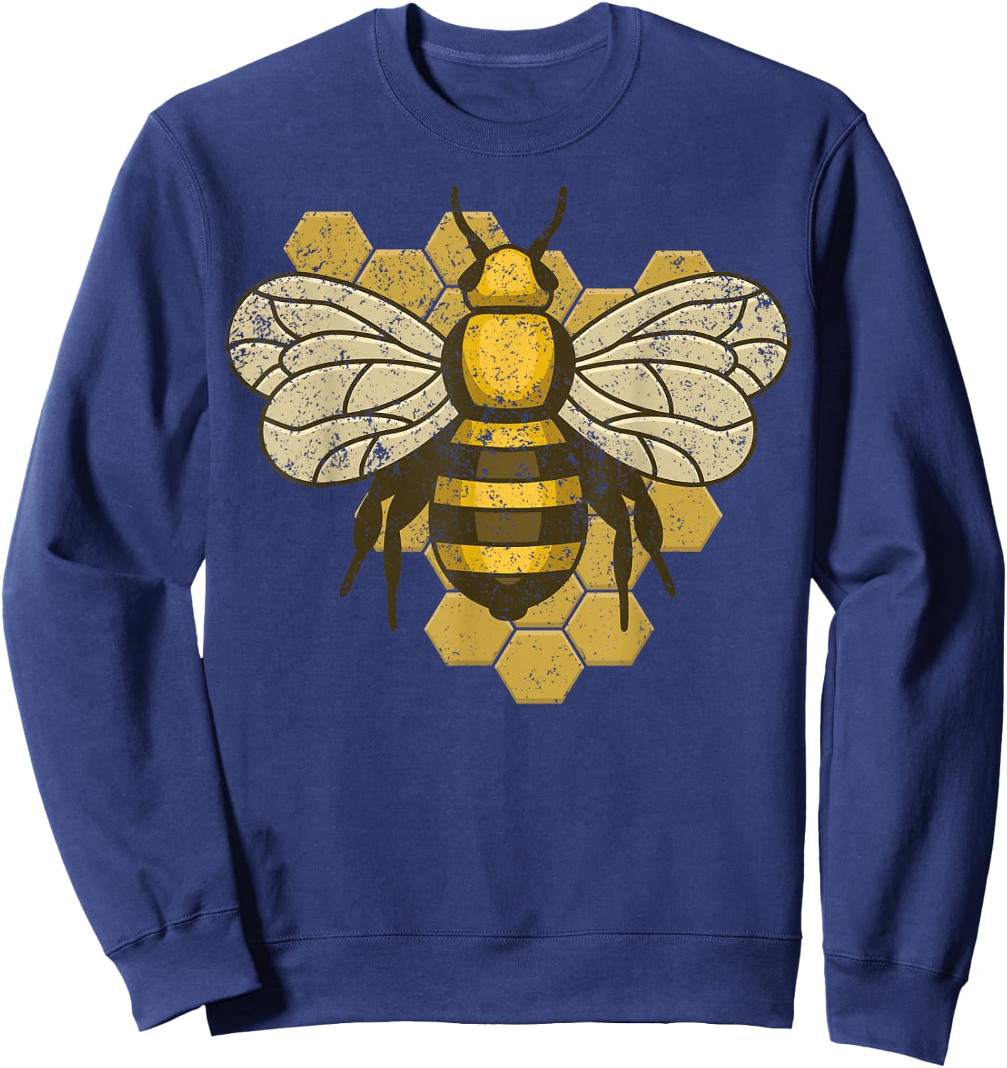 Retro Beekeeper Beekeeping Bumblebee Vintage Save The Bees Sweatshirt - Sweatshirt | Navy