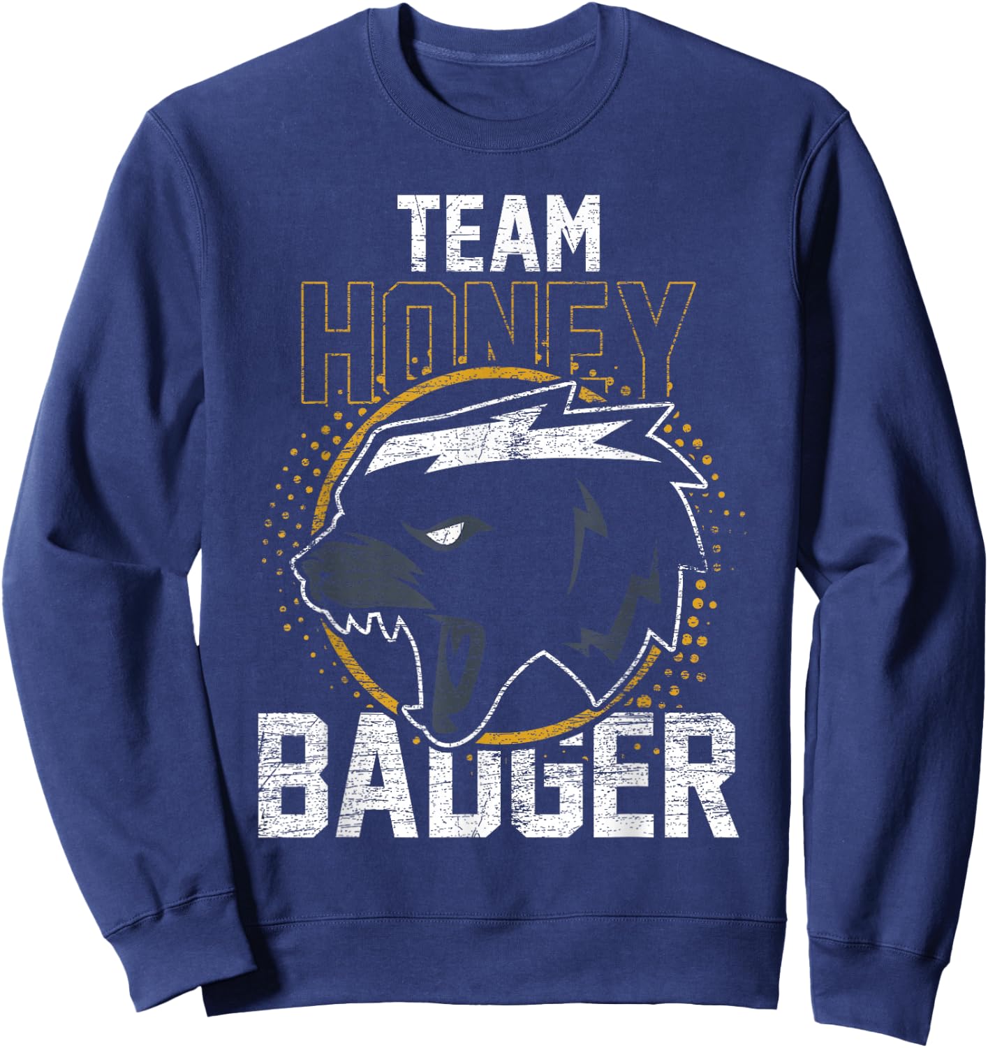 Vintage Team Honey Badger Sweatshirt - Sweatshirt | Navy