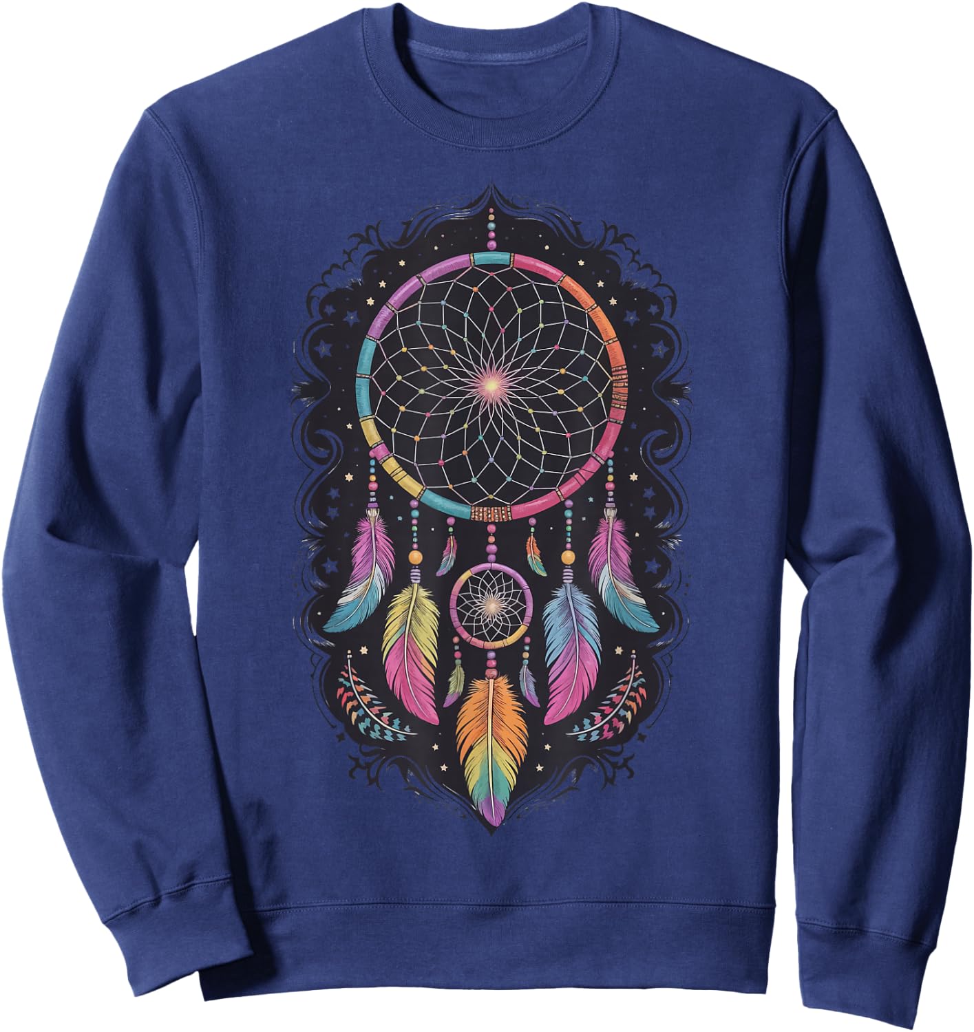Dream Catcher Native American Tribal Sweatshirt - Sweatshirt | Navy
