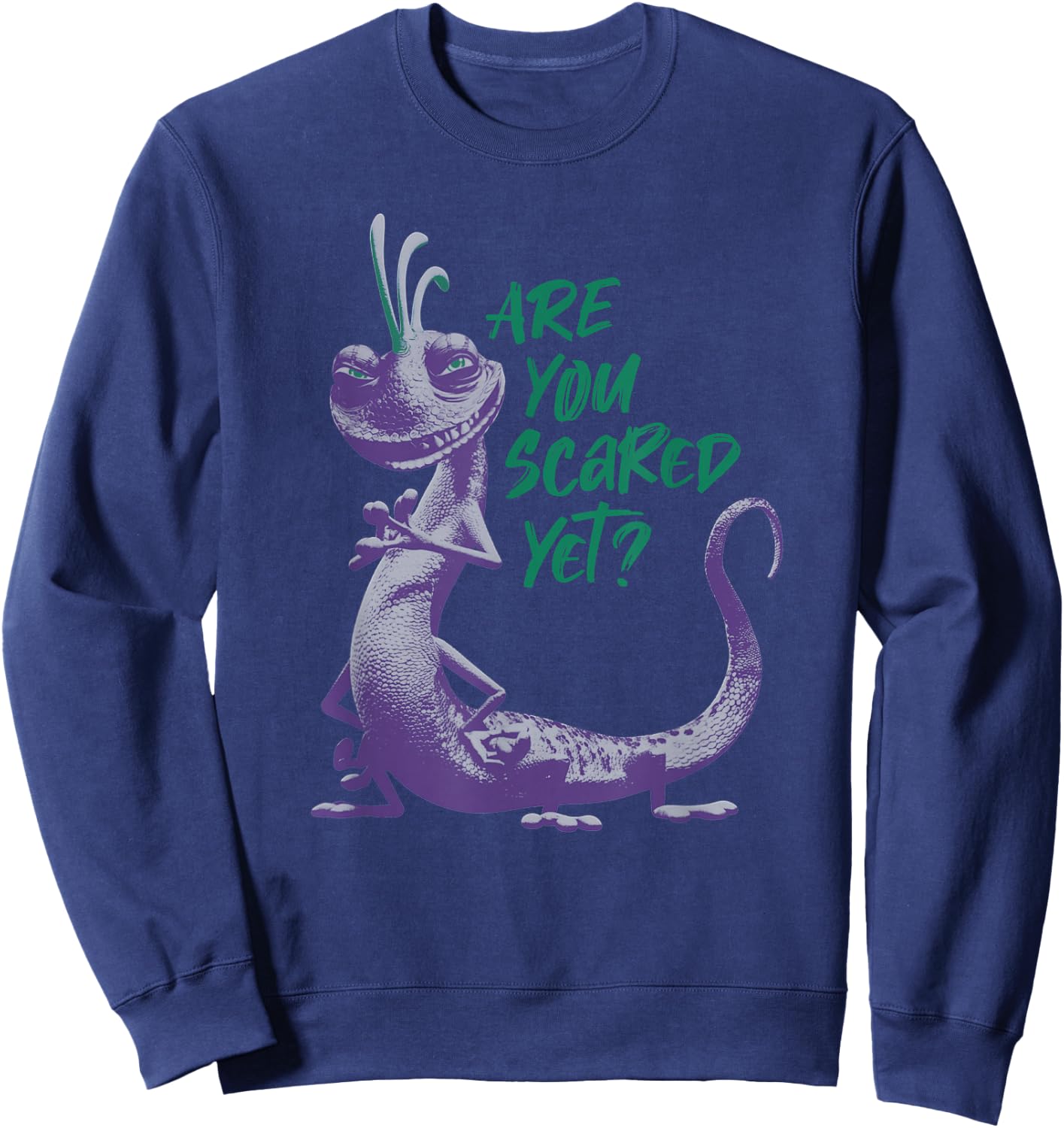 Disney Pixar Monsters, Inc. Randall Are You Scared Yet Sweatshirt - Sweatshirt | Navy