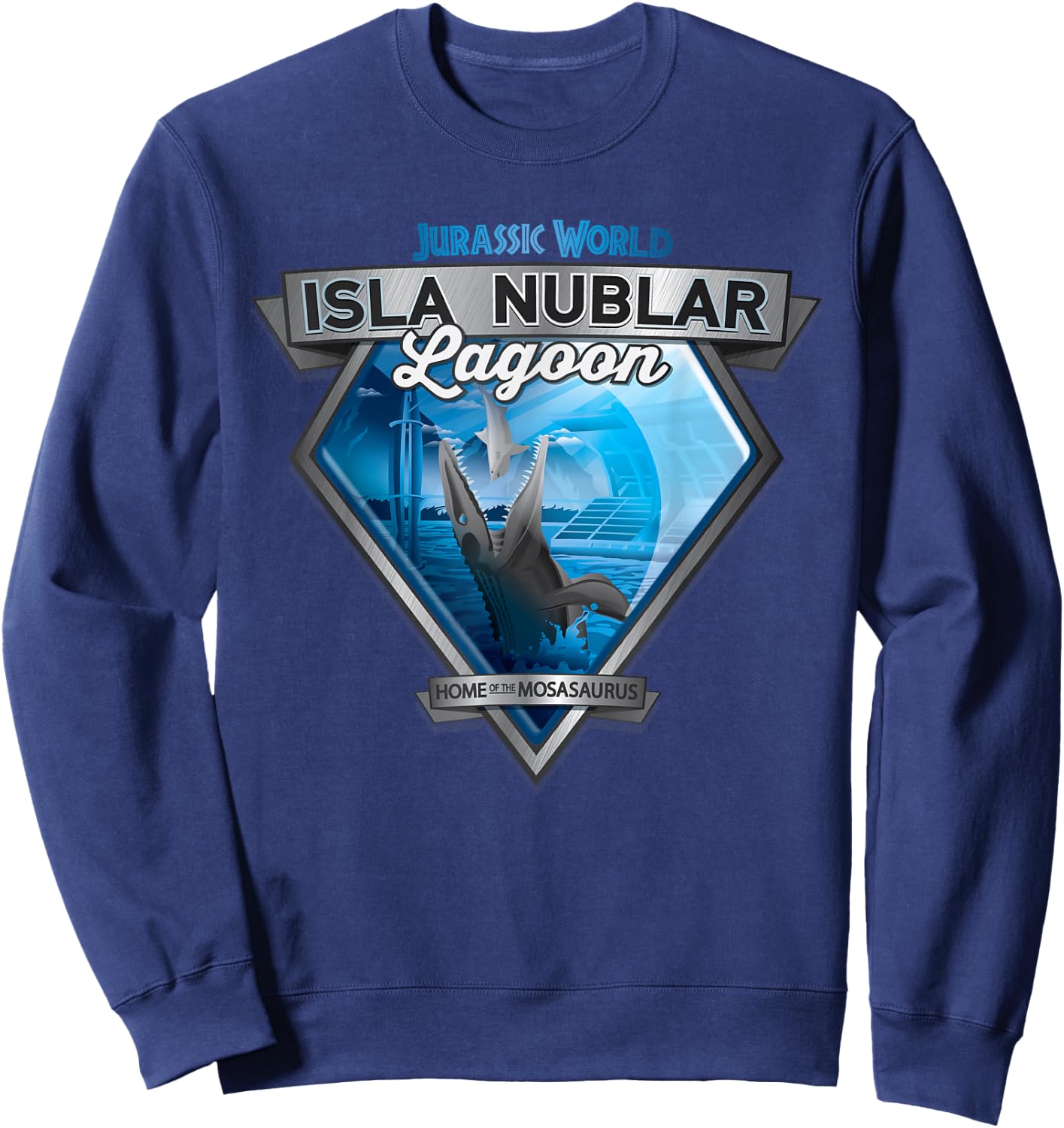 Jurassic World Mosasaurus Dino In Action Sweatshirt - Sweatshirt | Navy