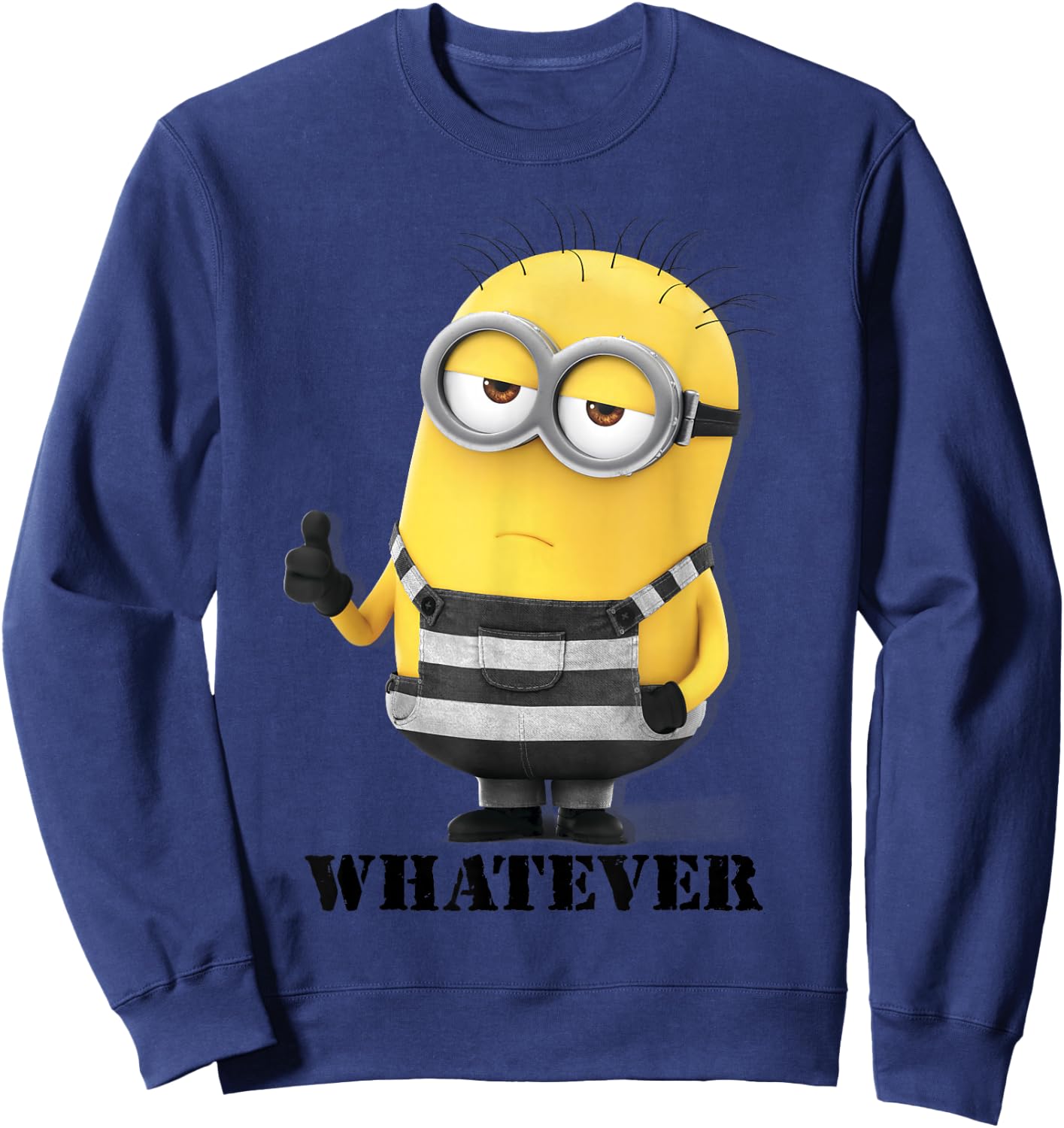Despicable Me Minions Thumbs Up Whatever Graphic Sweatshirt - Sweatshirt | Navy