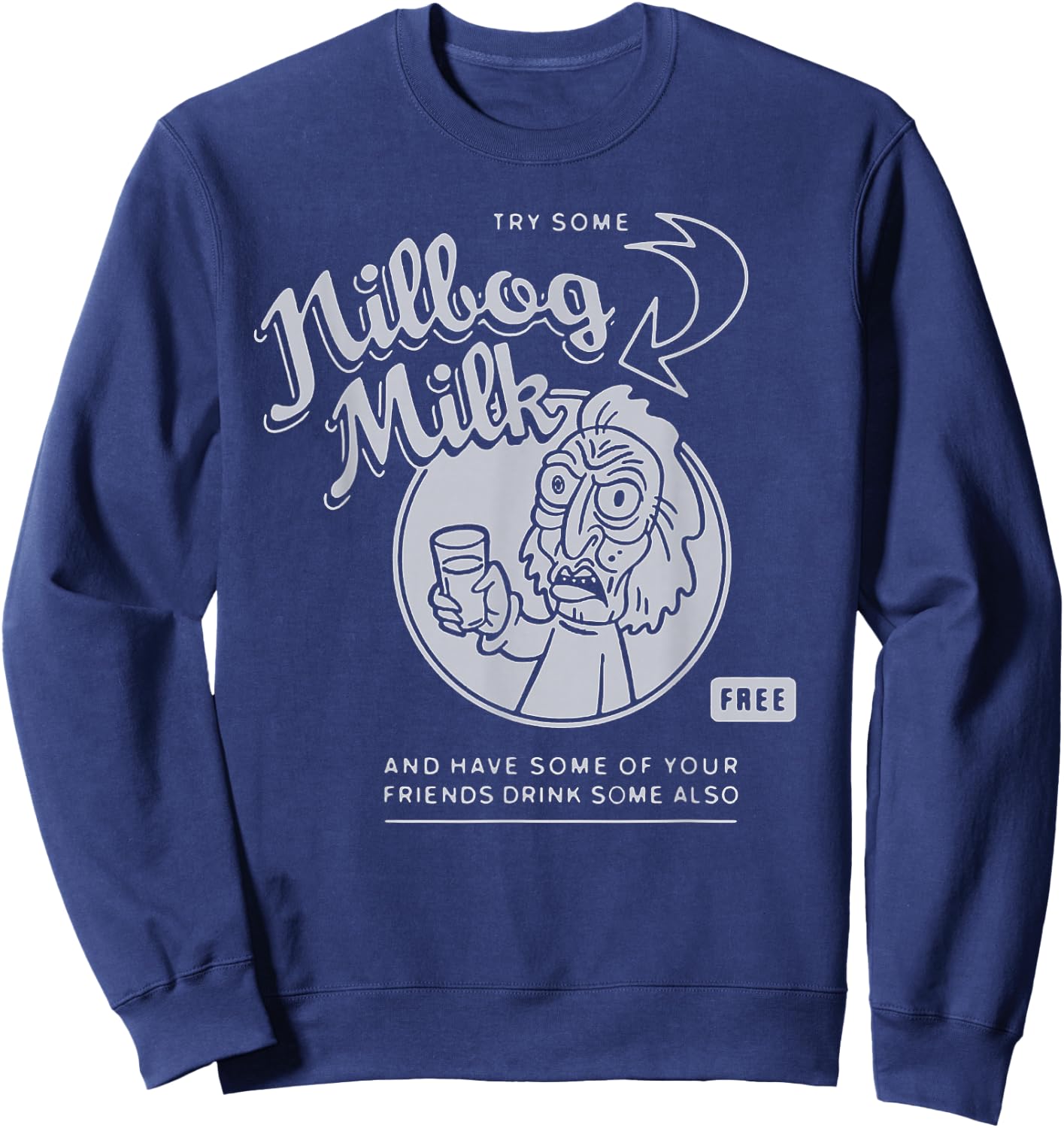 Nilbog Milk - Goblins Sweatshirt - Sweatshirt | Navy