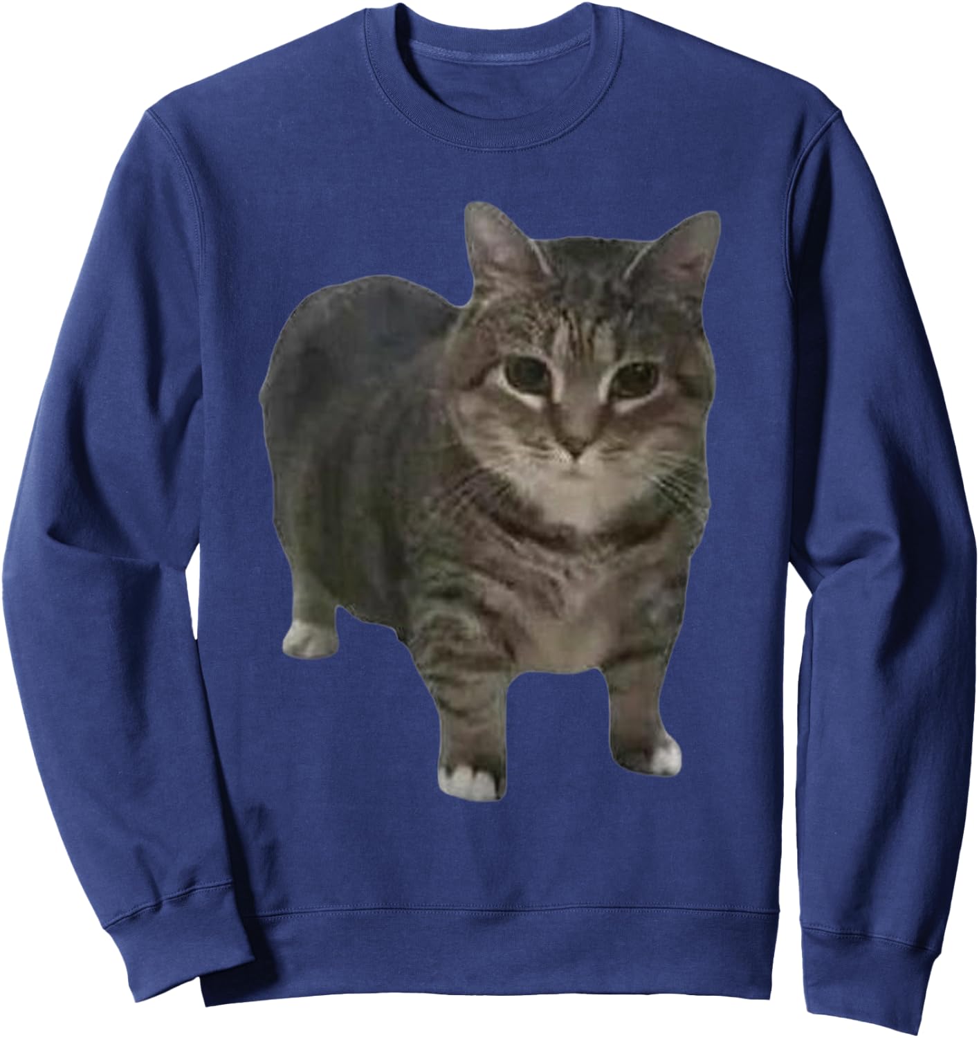 Funny oiia oiia Spinning Cat Meme Men Women Sweatshirt - Sweatshirt | Navy
