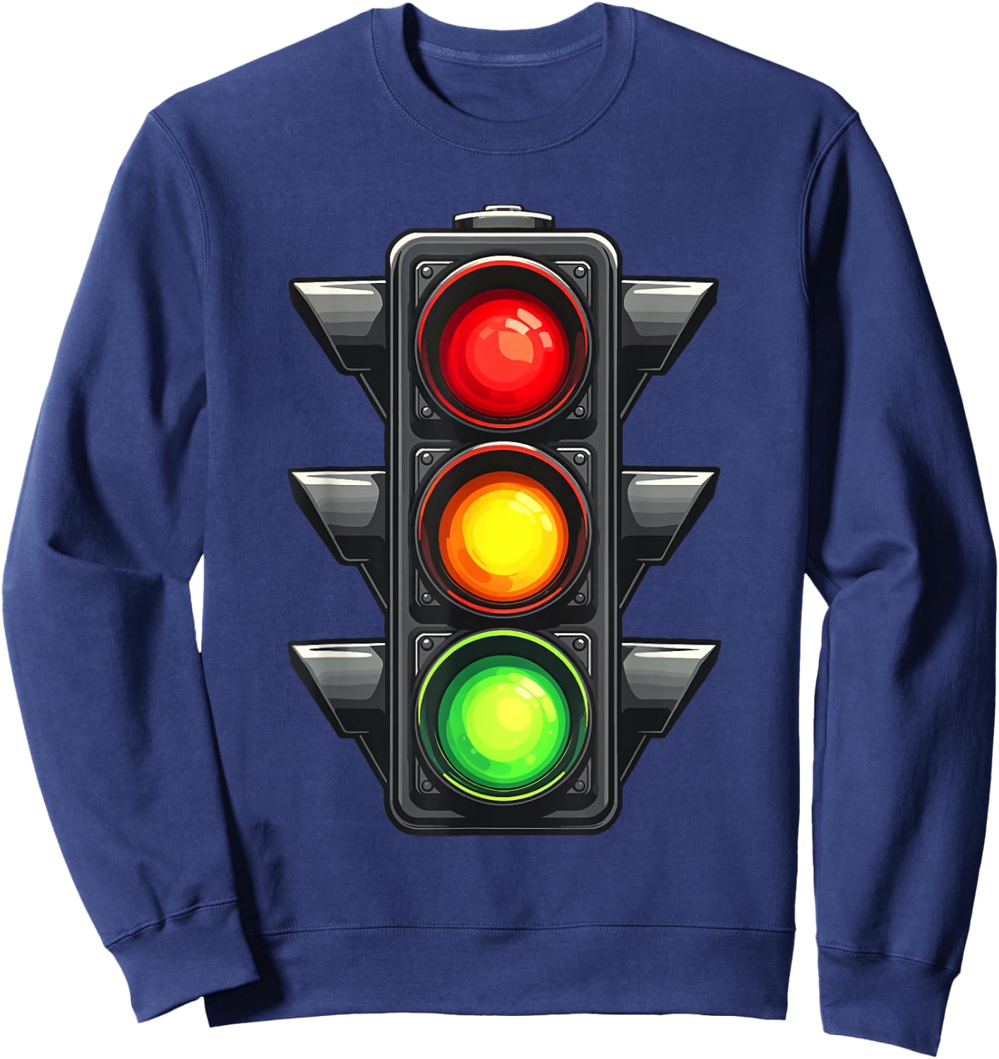 Traffic Light Shirt Adult Kids Traffic Light Costume Sweatshirt - Sweatshirt | Navy