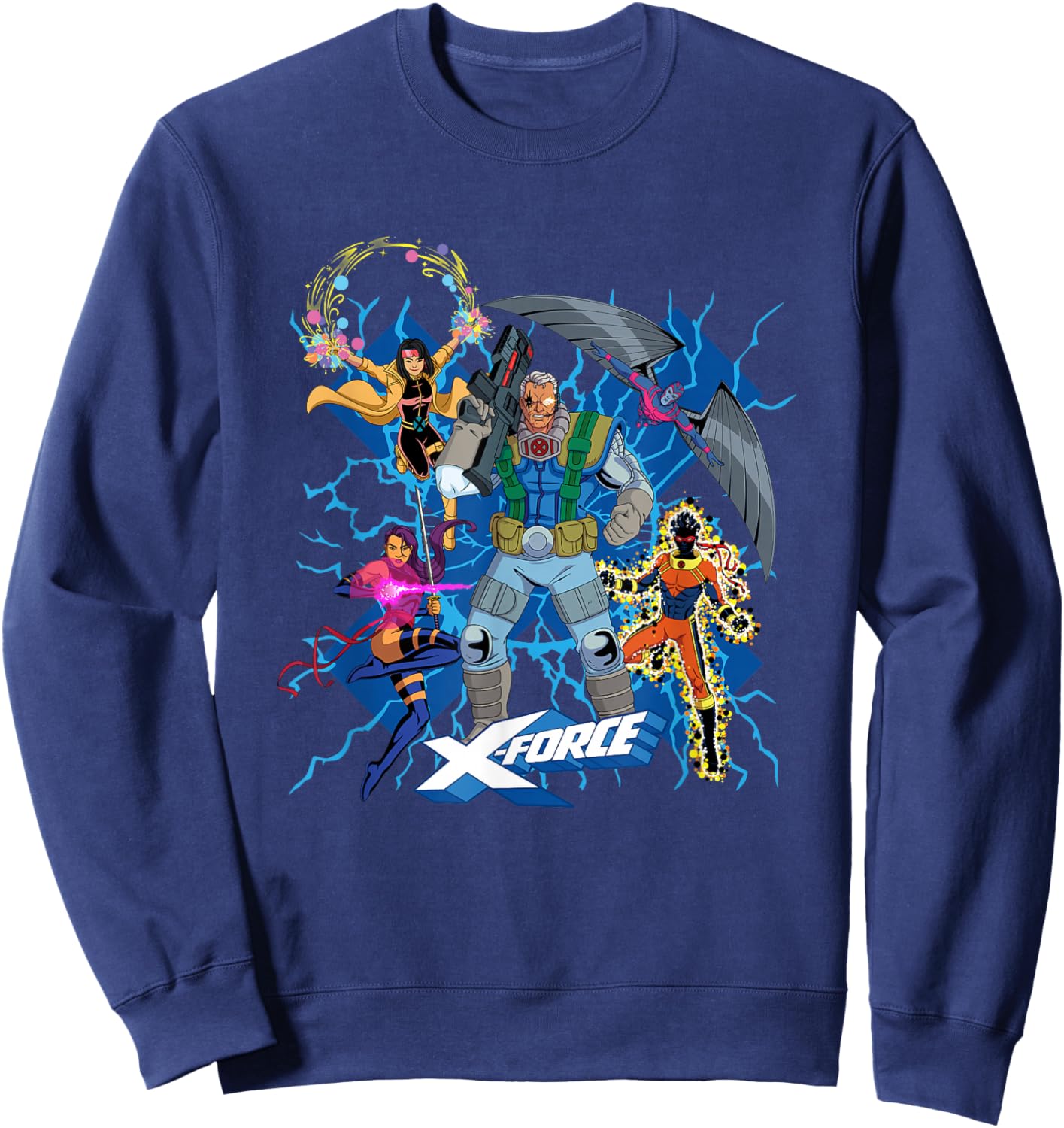 Marvel X-Men '97 X-Force Power Squad Sweatshirt - Sweatshirt | Navy