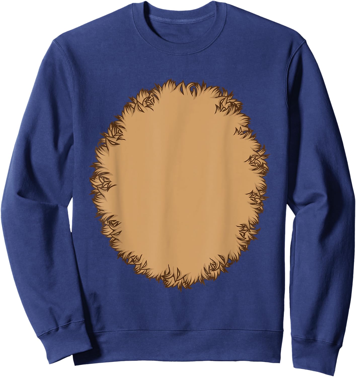 Animal Fur Belly Halloween Costume For Monkey, Bear or Dog Men Women Kids Sweatshirt - Sweatshirt | Navy