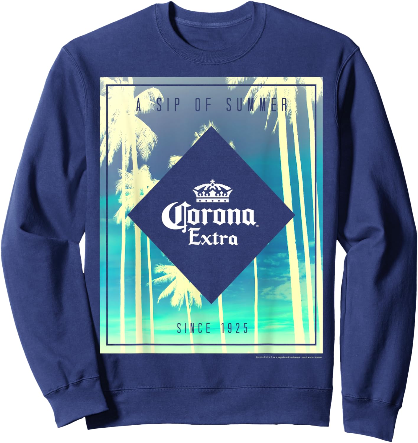 Officially Licensed Corona Extra Mulicolor Sweatshirt - Sweatshirt | Navy