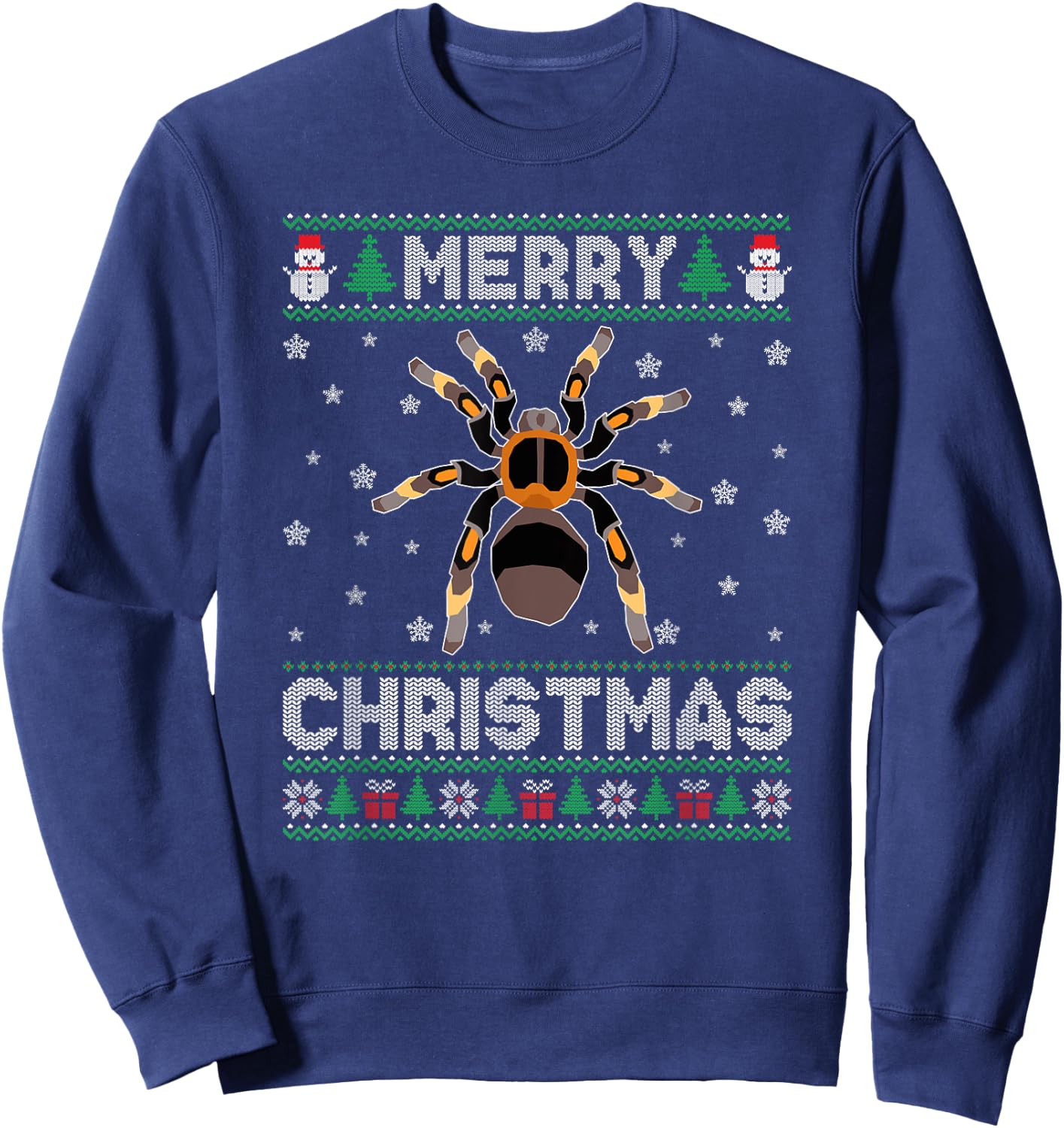 Tarantula Animal Men Women Kids Ugly Christmas Sweater Sweatshirt - Sweatshirt | Navy