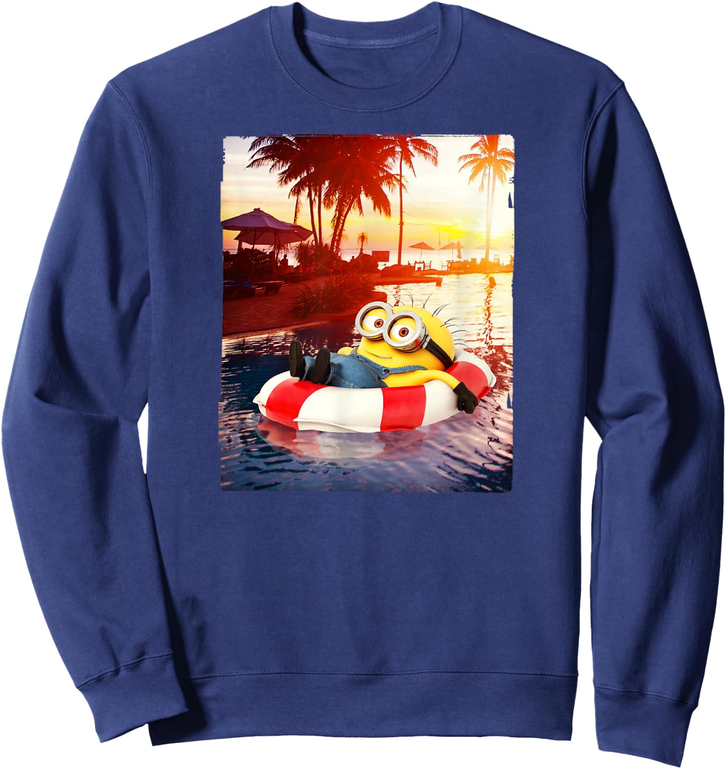 Despicable Me Minions Jerry Sunset Float Graphic Sweatshirt - Sweatshirt | Navy
