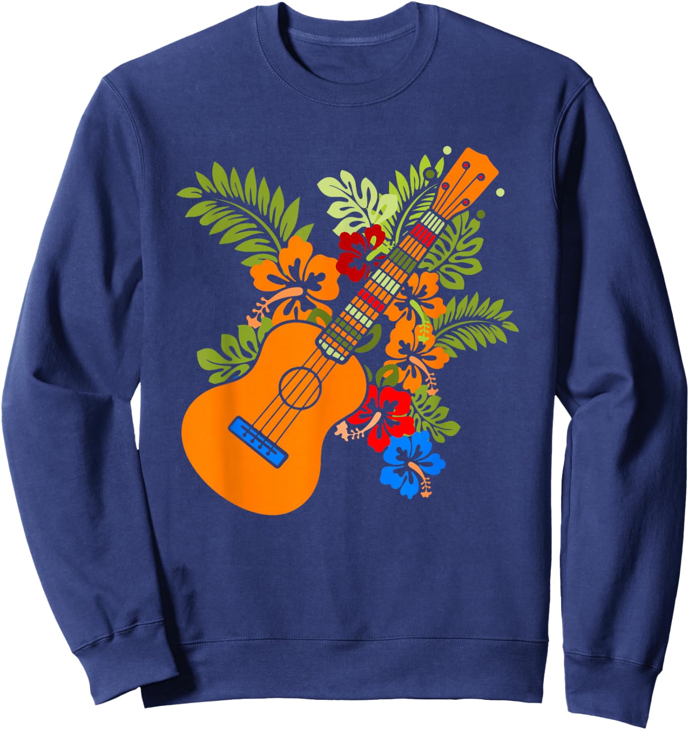 Uke Guitar Ukuele Guitarist - Ukulele Sweatshirt - Sweatshirt | Navy