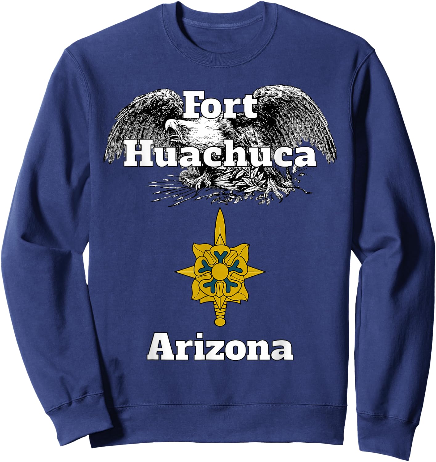 Fort Huachuca Military Intelligence Branch Design design Sweatshirt - Sweatshirt | Navy