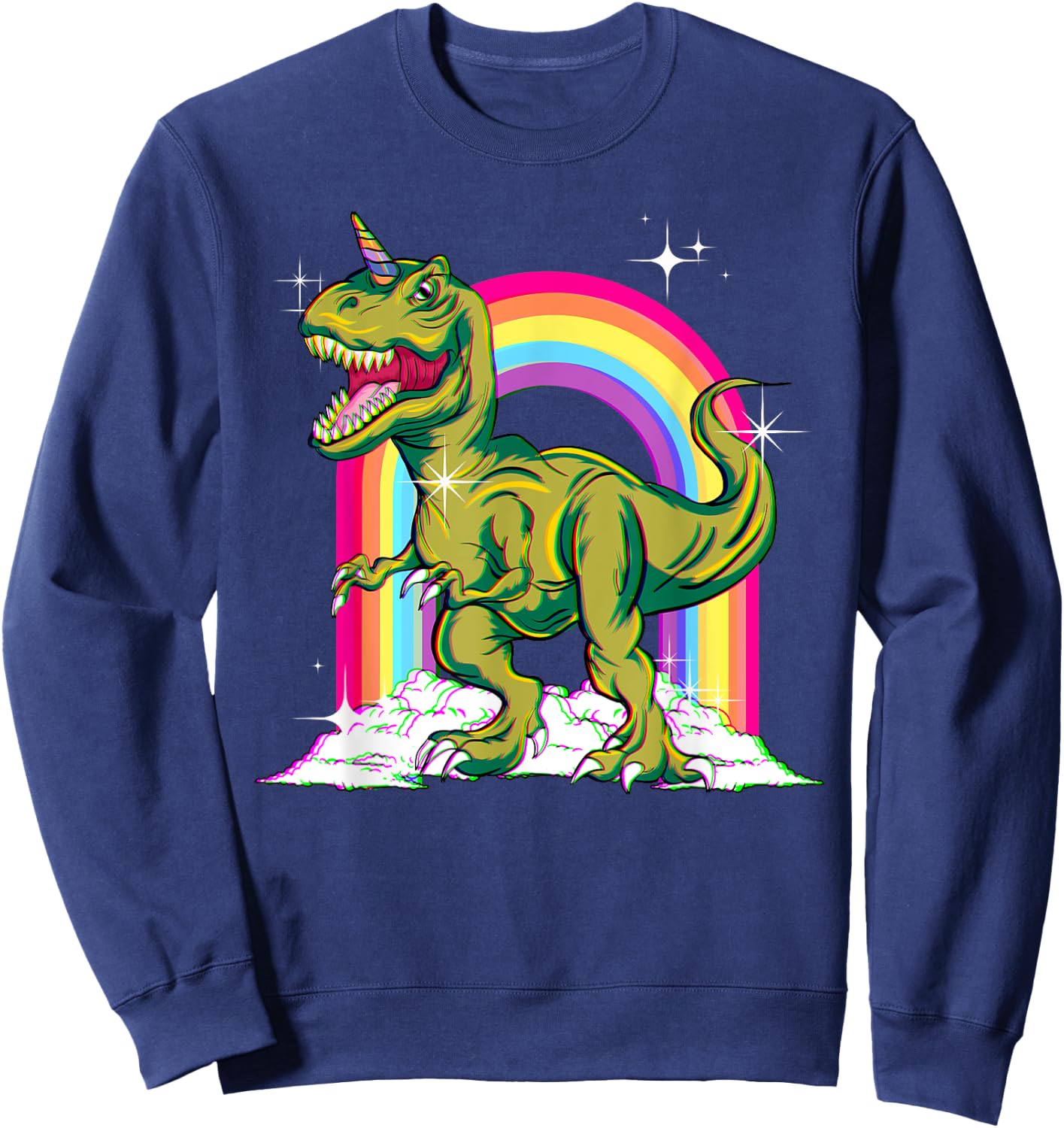 Dinocorn Half Dinosaur Half Unicorn Fans Children Adults Sweatshirt - Sweatshirt | Navy