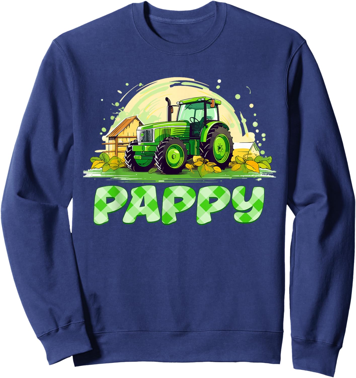 Pappy Family Tractors Farm Trucks Sweatshirt - Sweatshirt | Navy