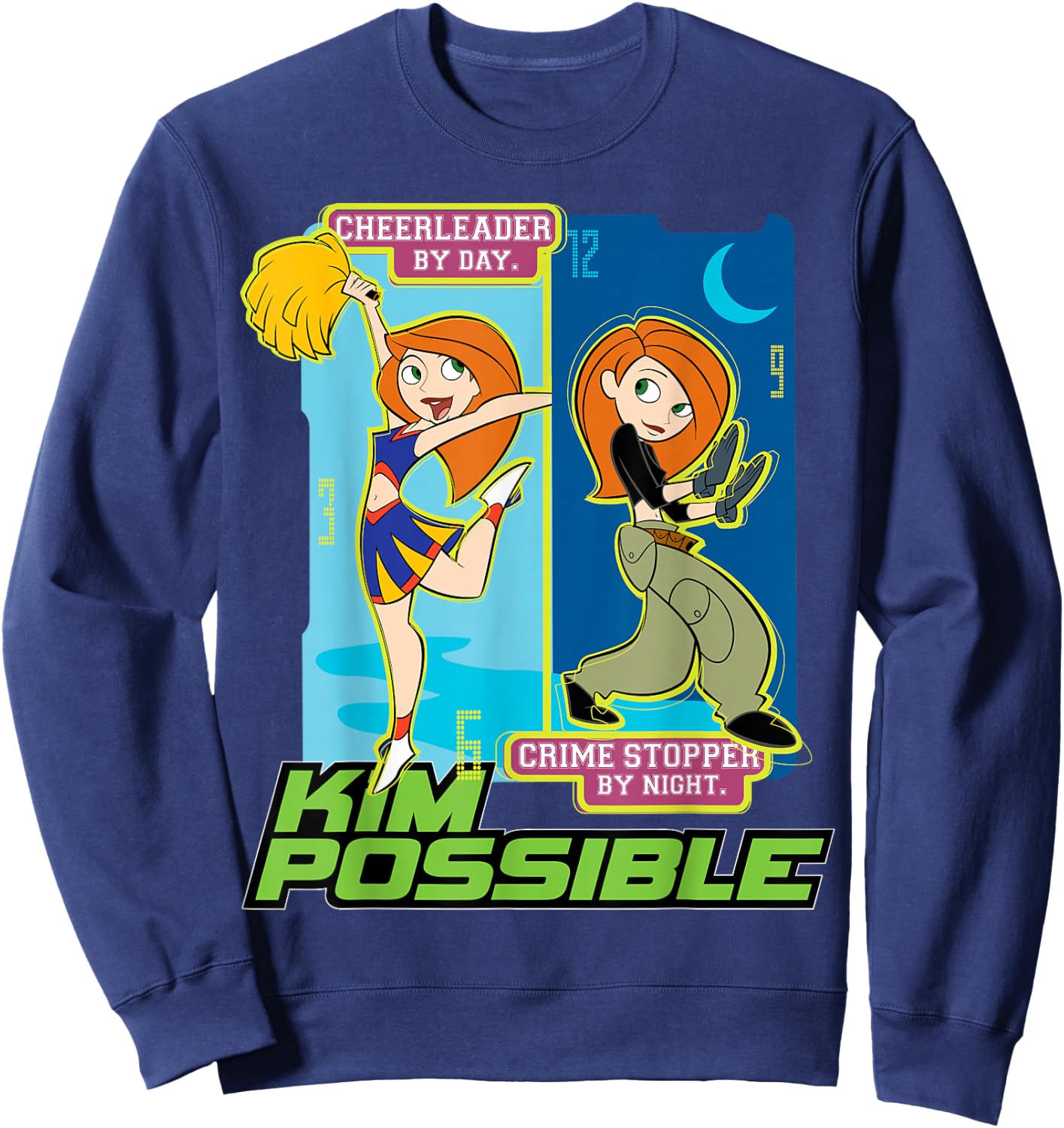 Kim Possible - Cheerleader and Crime Stopper Sweatshirt - Sweatshirt | Navy