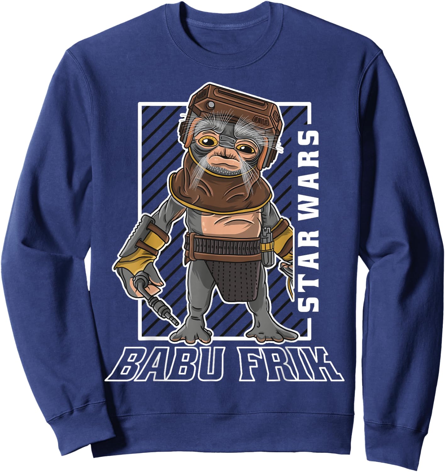 Star Wars The Rise Of Skywalker Babu Frik Portrait Sweatshirt - Sweatshirt | Navy