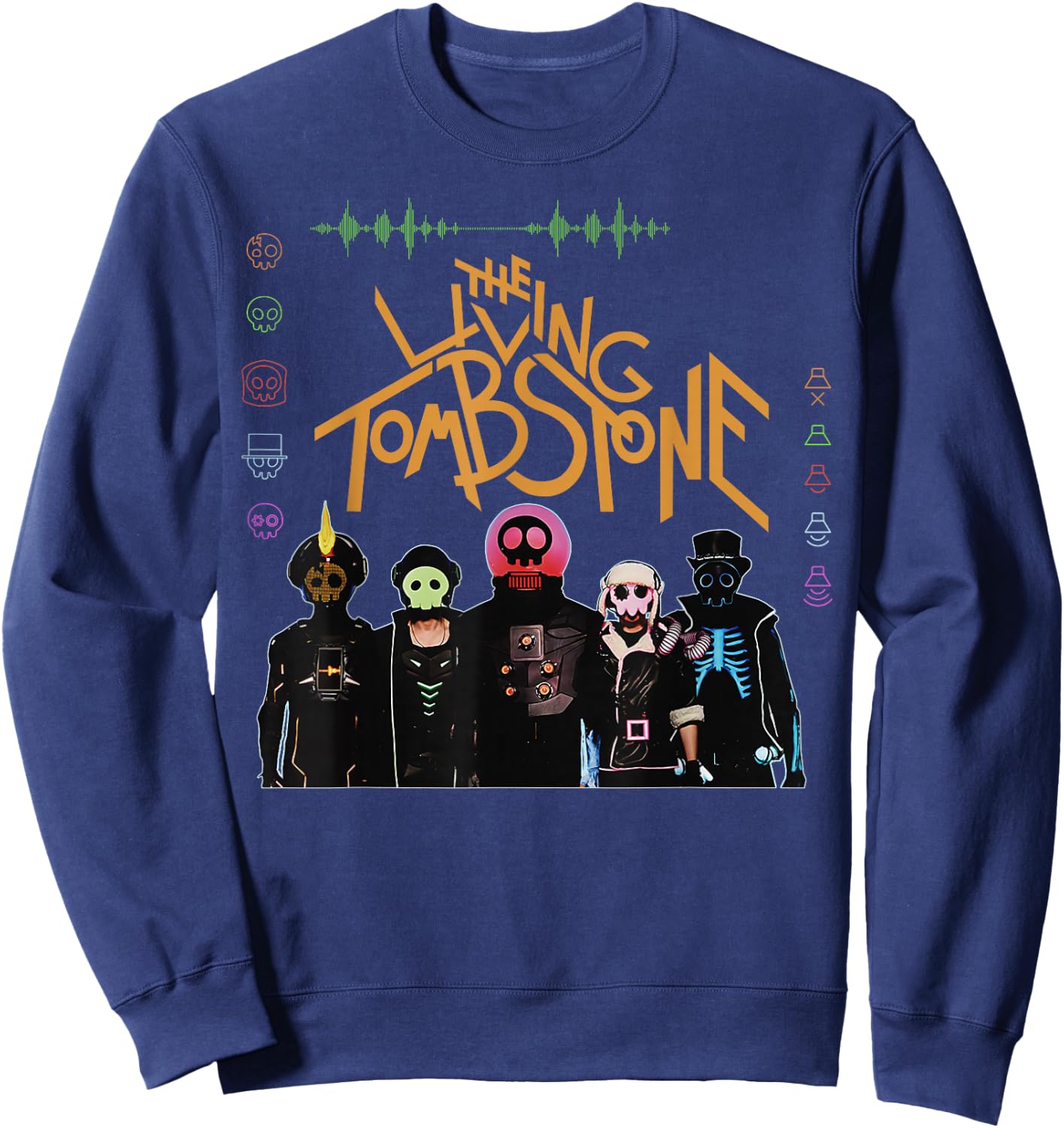 The Living Tombstone Classic Cartoon - Black, Small Sweatshirt - Sweatshirt | Navy