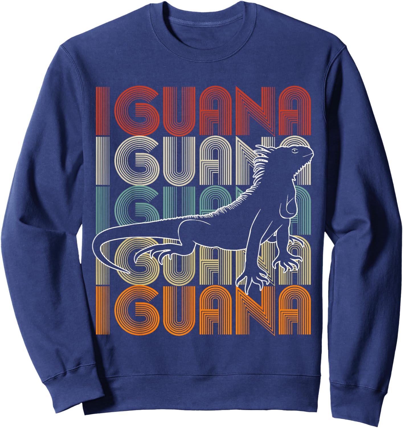 Animal Wildlife Nature Reptile Gift Iguana Sweatshirt - Sweatshirt | Navy