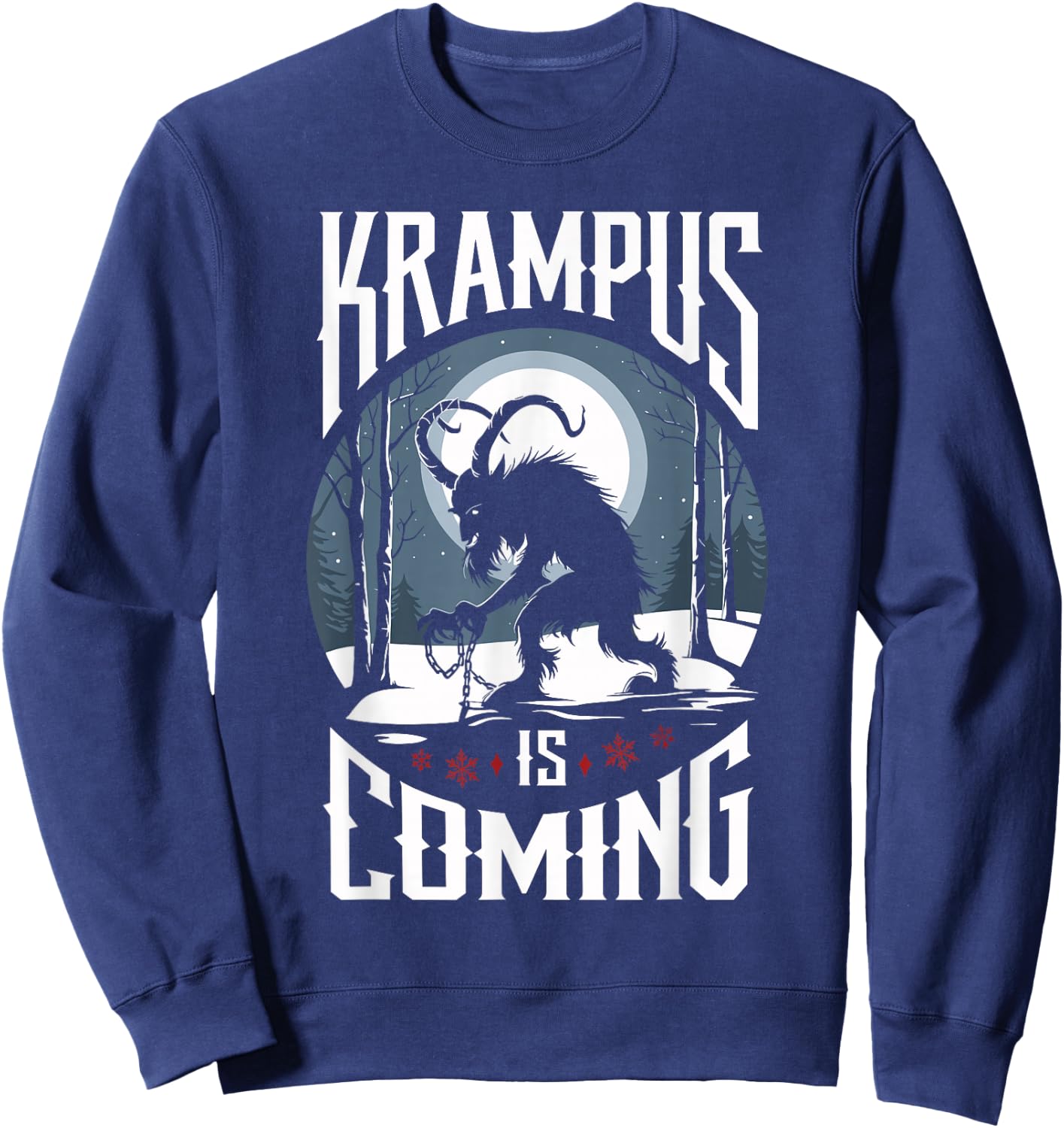 Krampusnacht Christmas Monster Krampus Lover Festive Horror Sweatshirt - Sweatshirt | Navy