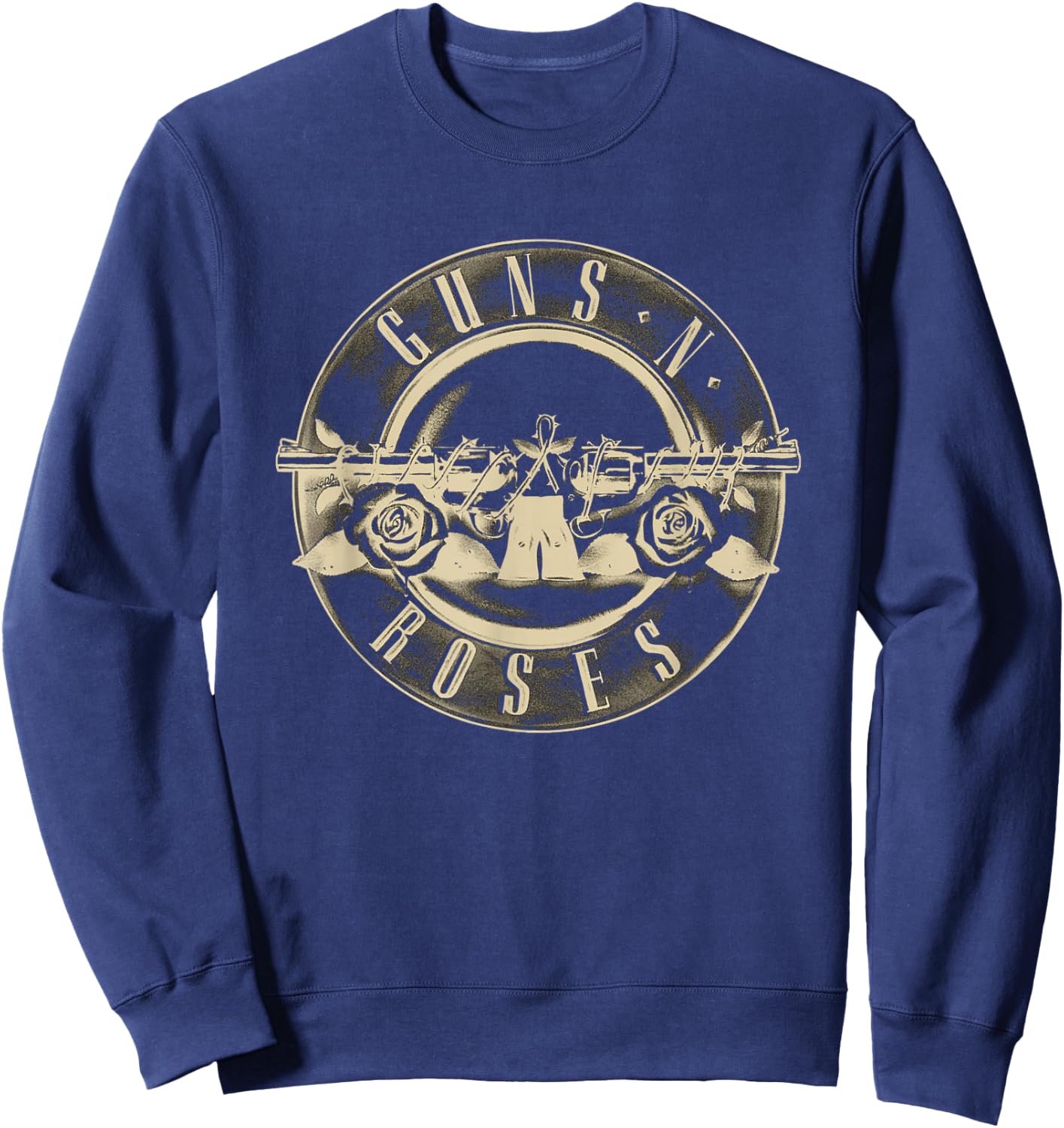 Guns N' Roses Official Reverse Logo Sweatshirt - Sweatshirt | Navy