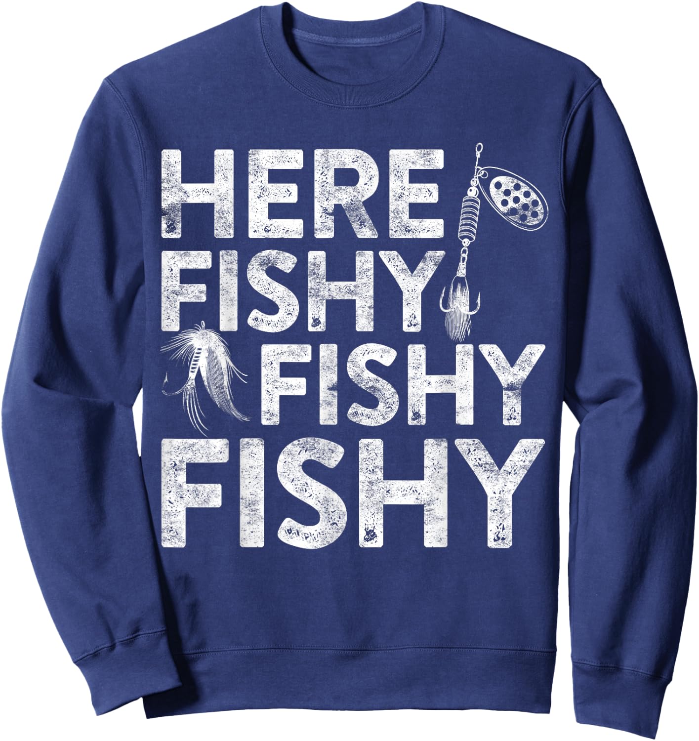 Okana-chan here ! Funny Fisherman Sweatshirt - Sweatshirt | Navy