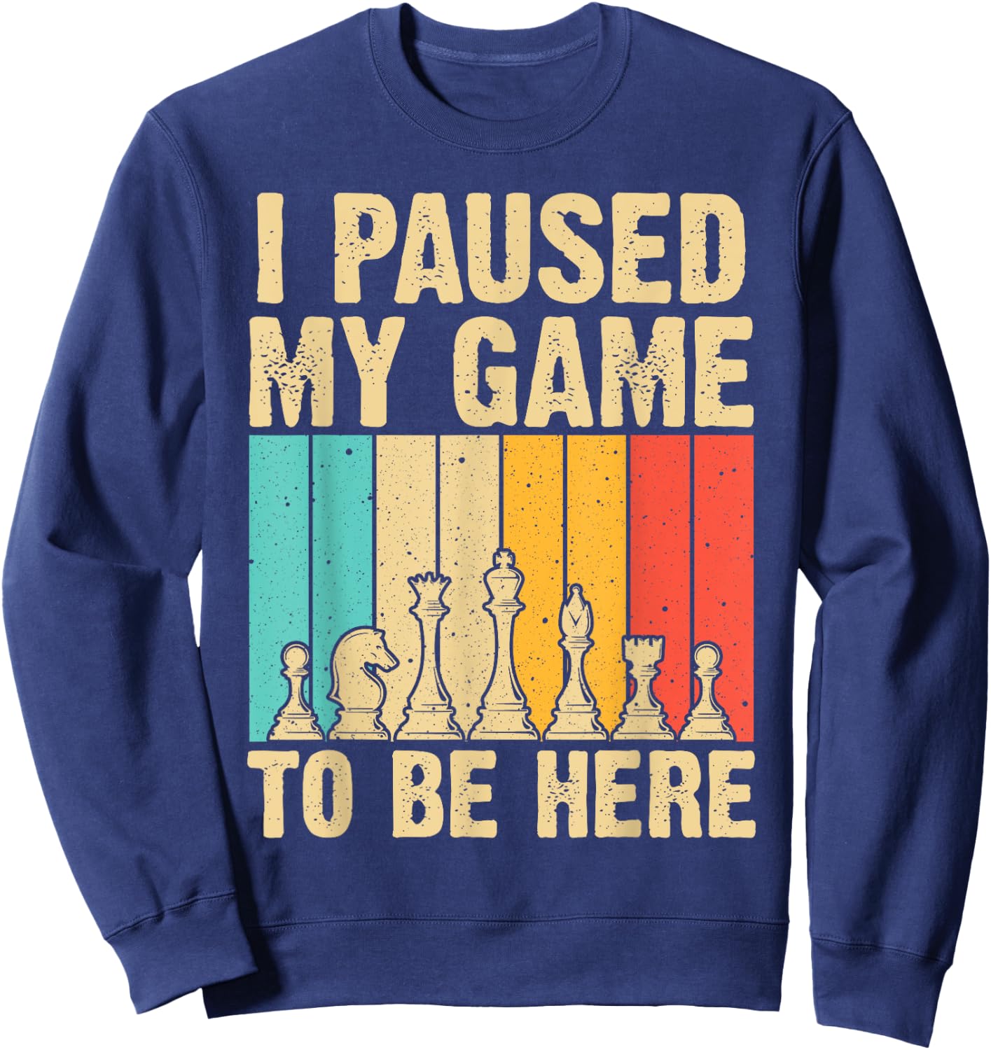 Cool Chess Art Women Kids Chess Player Chess Lover Sweatshirt - Sweatshirt | Navy