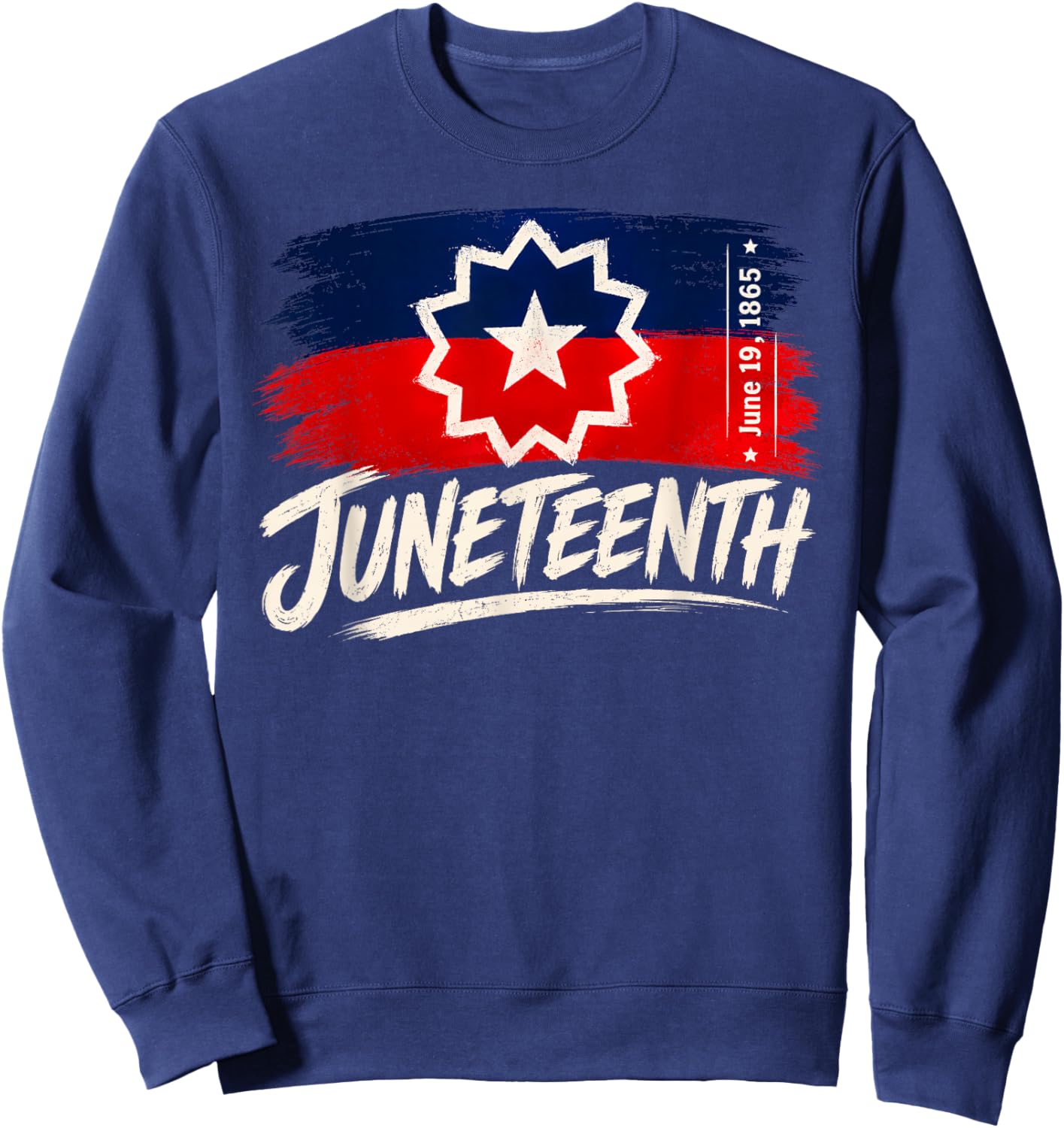 Juneteenth Flag Shirts Men Women Sweatshirt - Sweatshirt | Navy