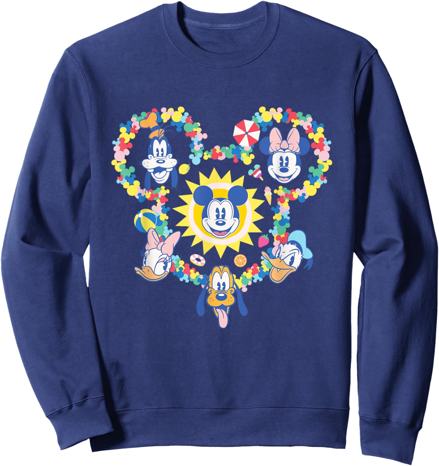 Disney Mickey & Friends Summer Vacation Mickey Mouse Icon Sweatshirt - Sweatshirt | Navy