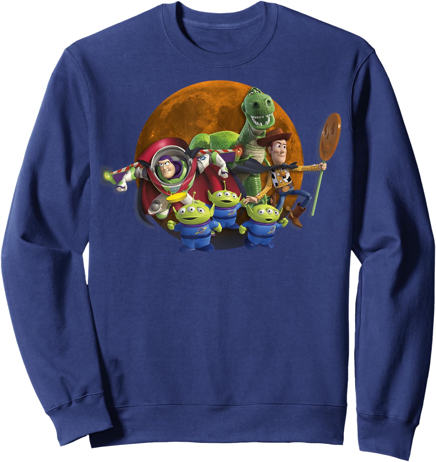 Disney Pixar Toy Story Halloween Moon Group Sweatshirt - Sweatshirt | Navy