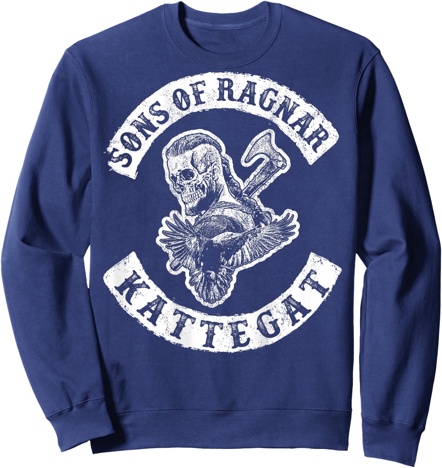 Sons of Ragnar - Kattegat (on Back) Sweatshirt - Sweatshirt | Navy