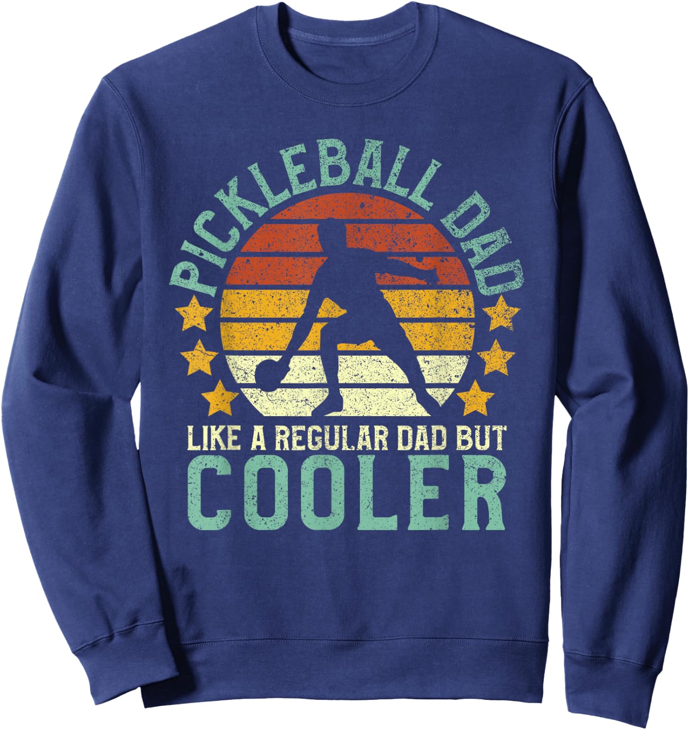 Pickleball Dad | Pickleball Player Funny Father's Day Gift Sweatshirt - Sweatshirt | Navy
