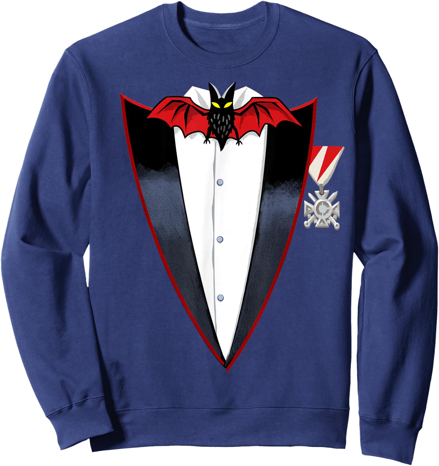 Realistic Dracula Tuxedo - Instant costume Sweatshirt - Sweatshirt | Navy