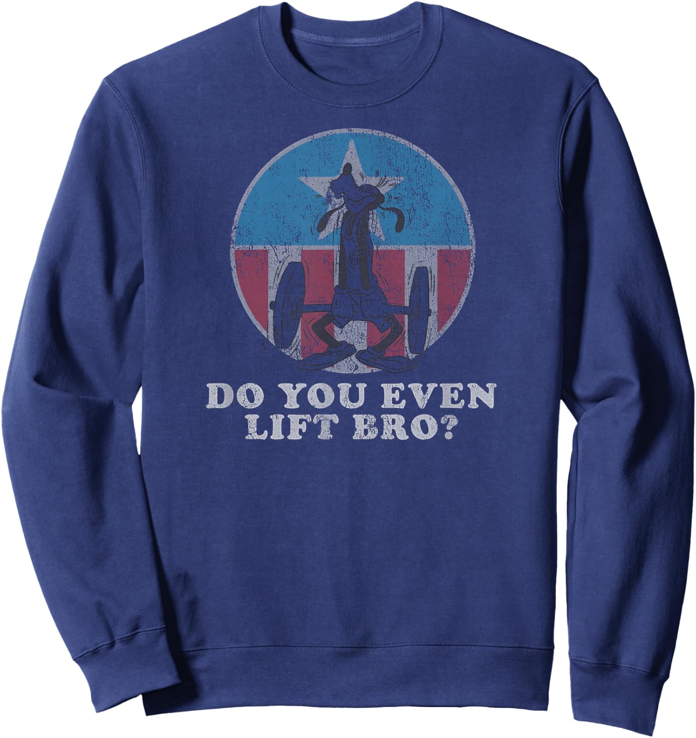 Disney Goofy Do You Even Lift Bro Sweatshirt - Sweatshirt | Navy