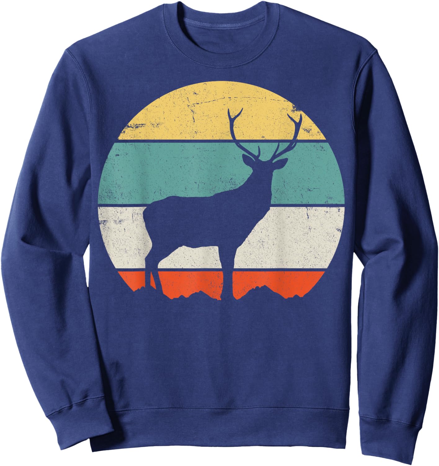 Hunting Deer Sweatshirt - Sweatshirt | Navy