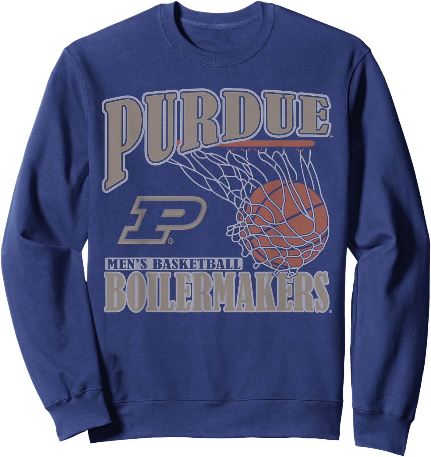 Elite Authentics Purdue Boilermakers Basketball Vintage Lift Black Sweatshirt - Sweatshirt | Navy
