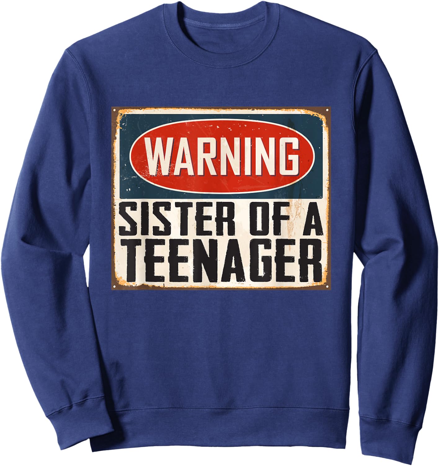 Sister 13th Birthday Matching Official Teenager Sweatshirt - Sweatshirt | Navy