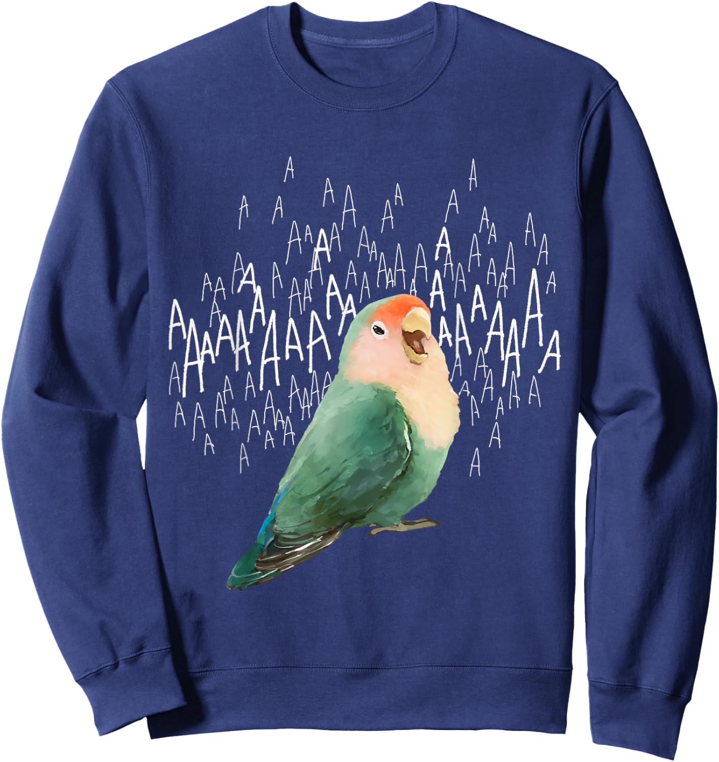 Screaming Lovebird (Dutch Blue) Sweatshirt - Sweatshirt | Navy