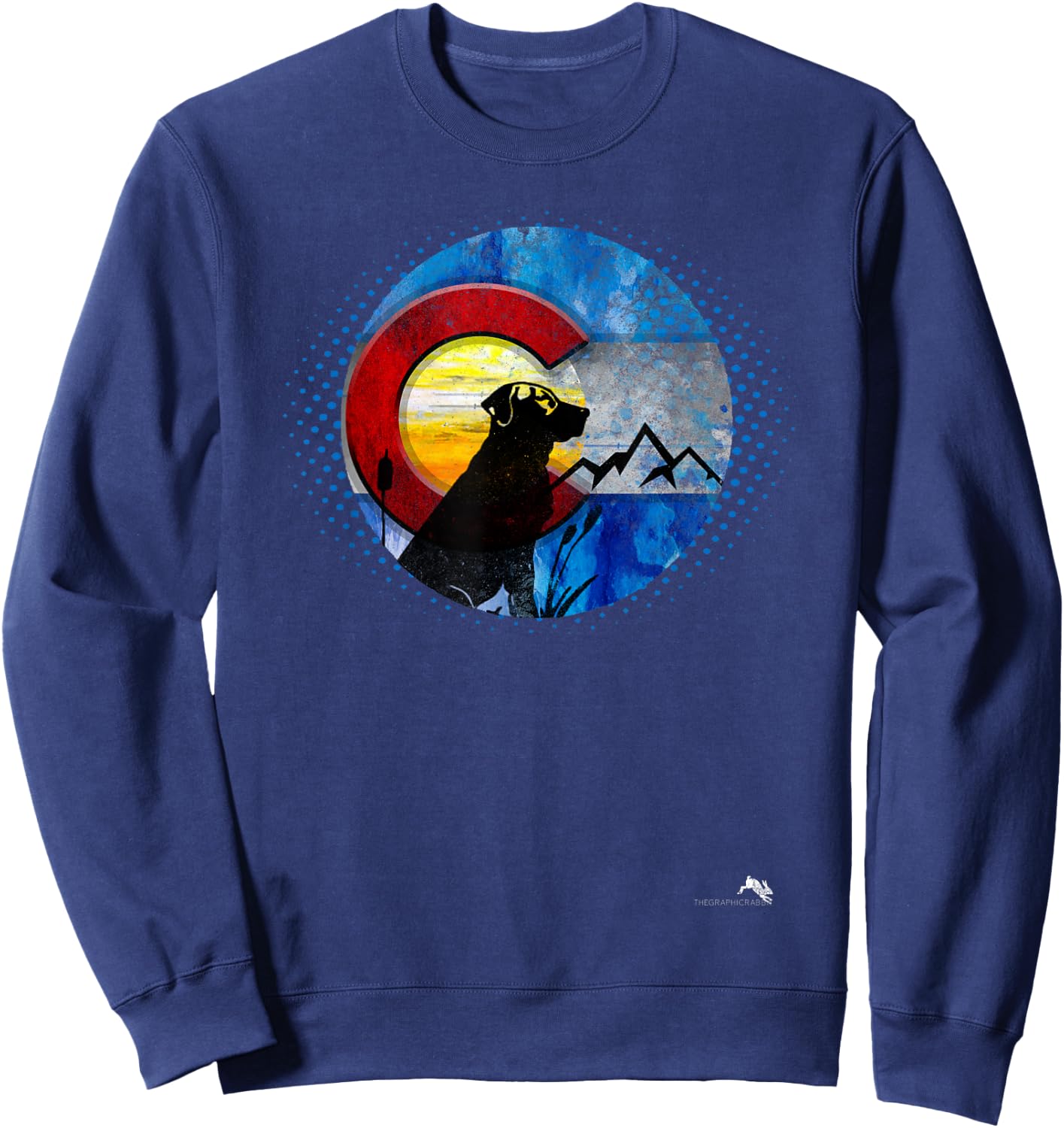 Colorado Hunting Dog - Labrador Retriever Sweatshirt - Sweatshirt | Navy