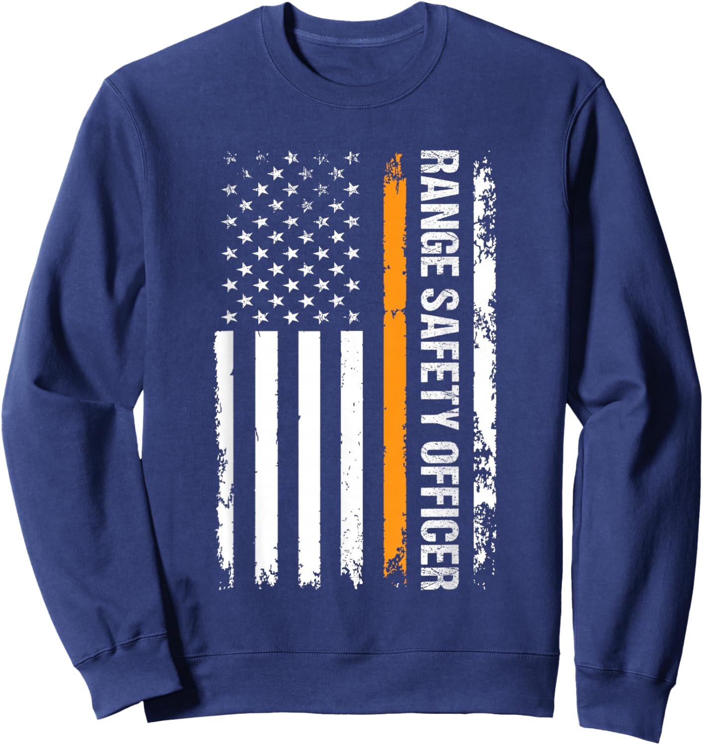 American Firearms Instructor Gun Range Safety Officer Sweatshirt - Sweatshirt | Navy
